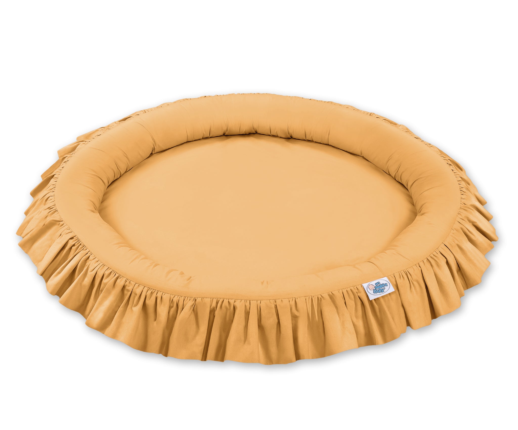 Nest with flounce - honey yellow