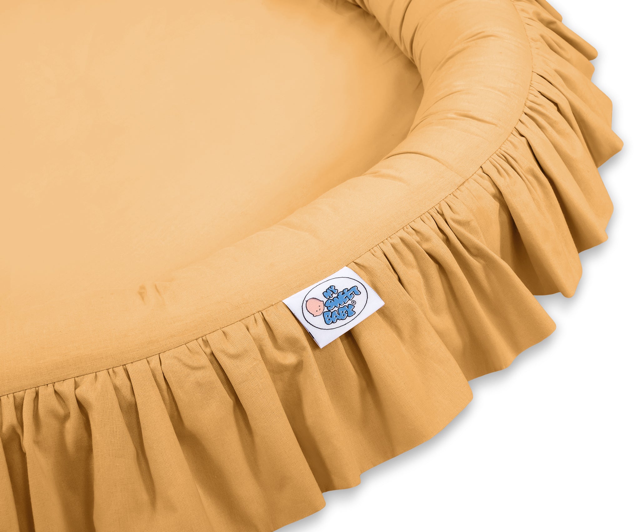 Nest with flounce - honey yellow