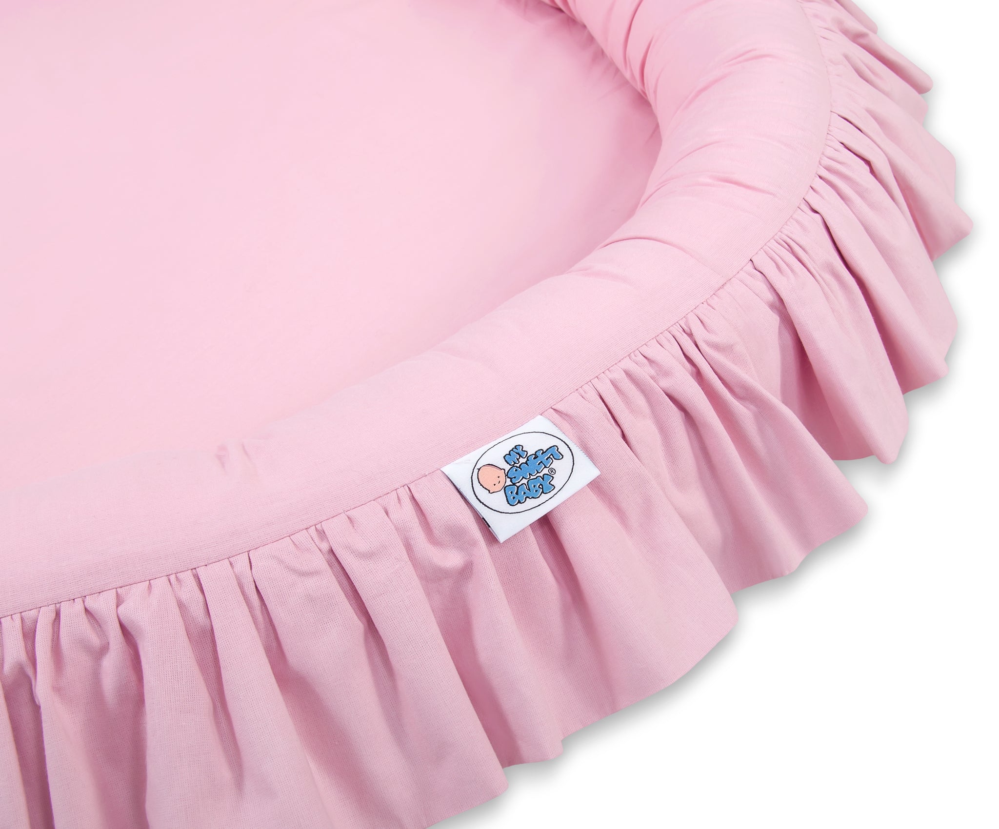 Nest with flounce - pink