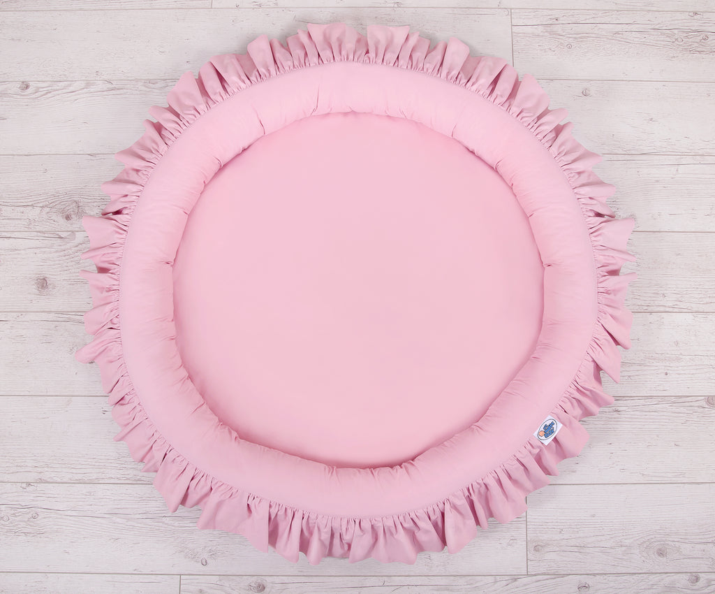 Nest with flounce - pink