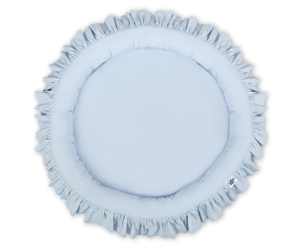 Nest with flounce - blue
