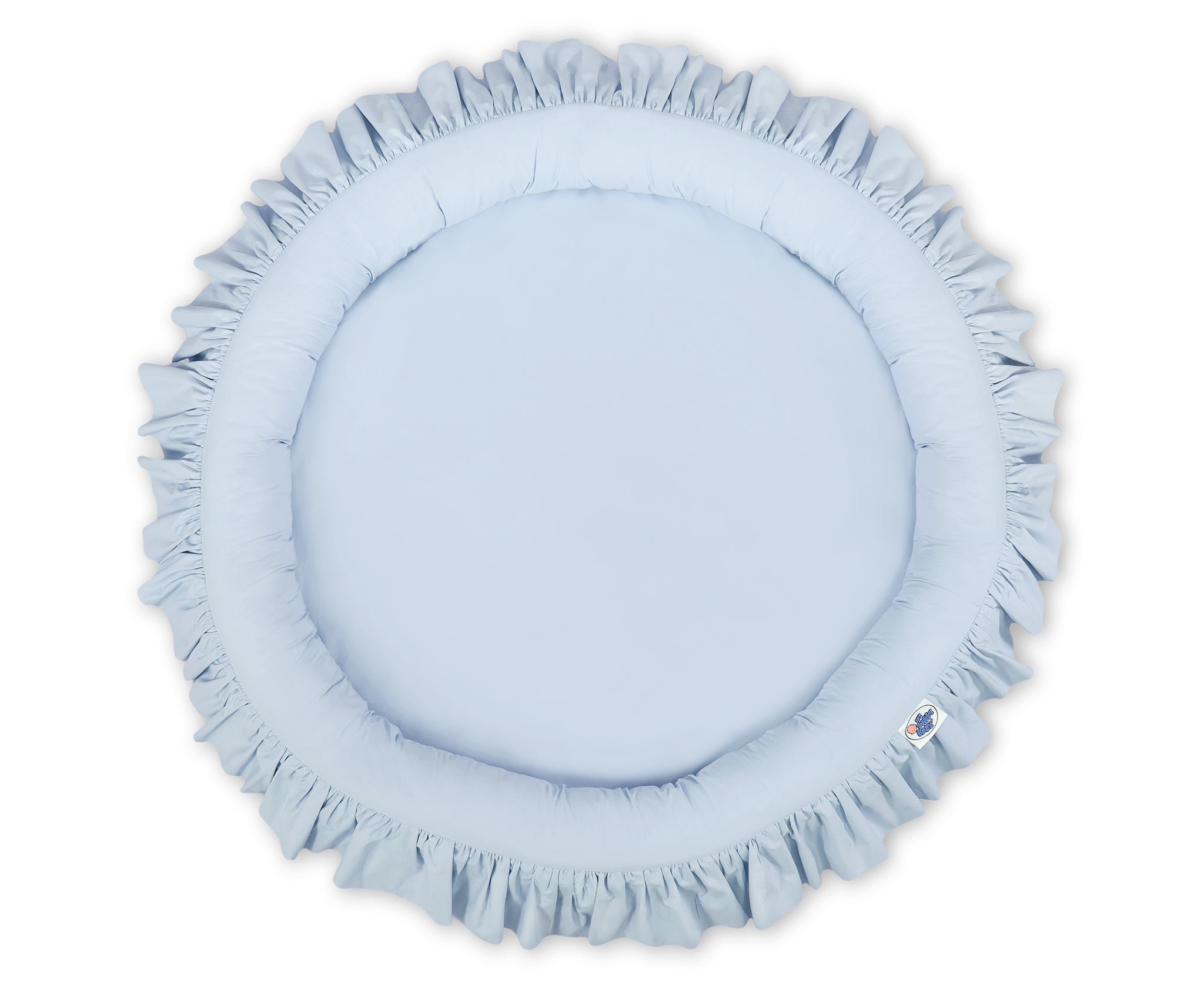 Nest with flounce - blue