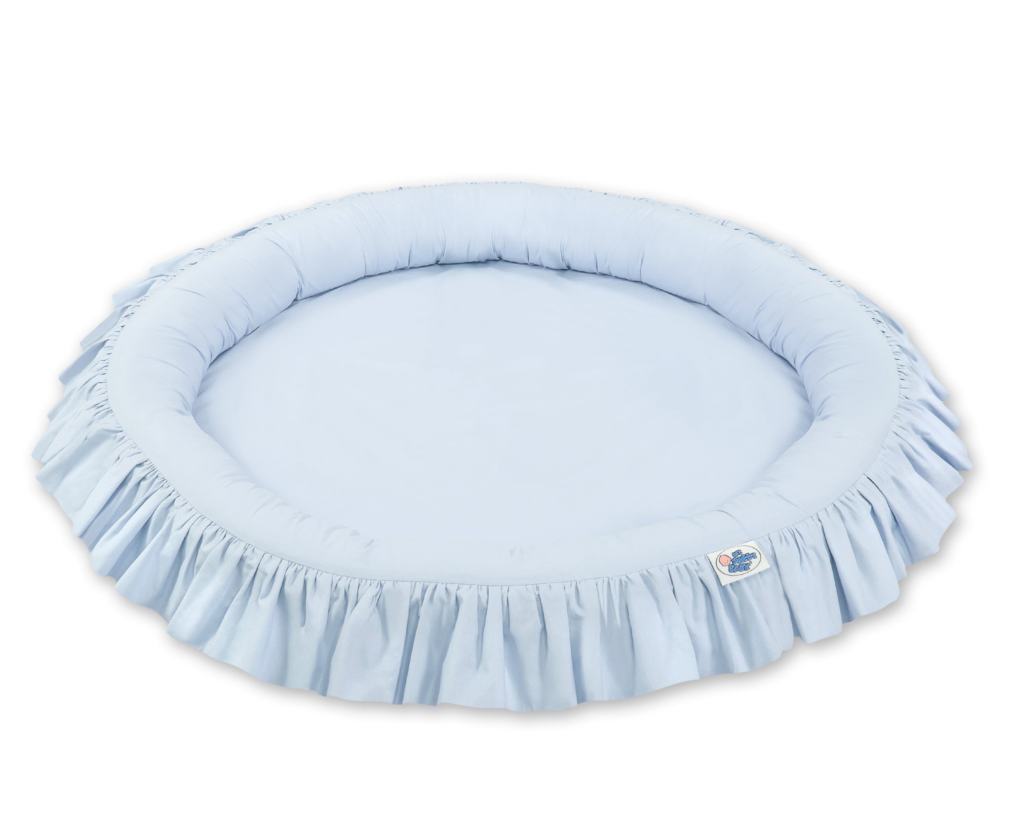 Nest with flounce - blue