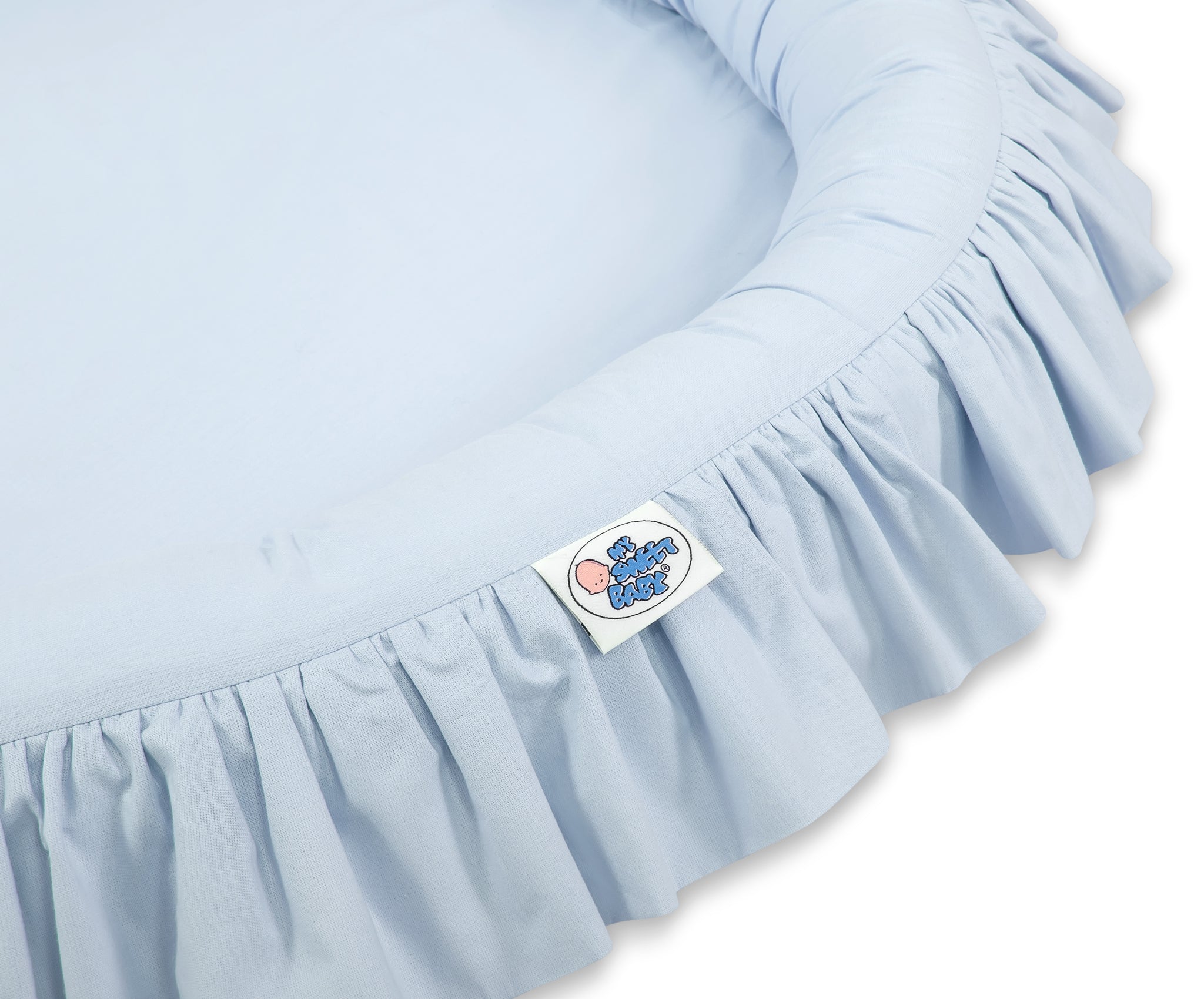 Nest with flounce - blue