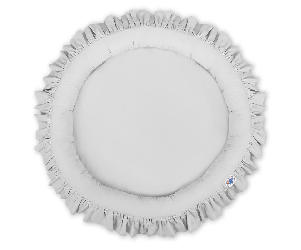 Nest with flounce - gray
