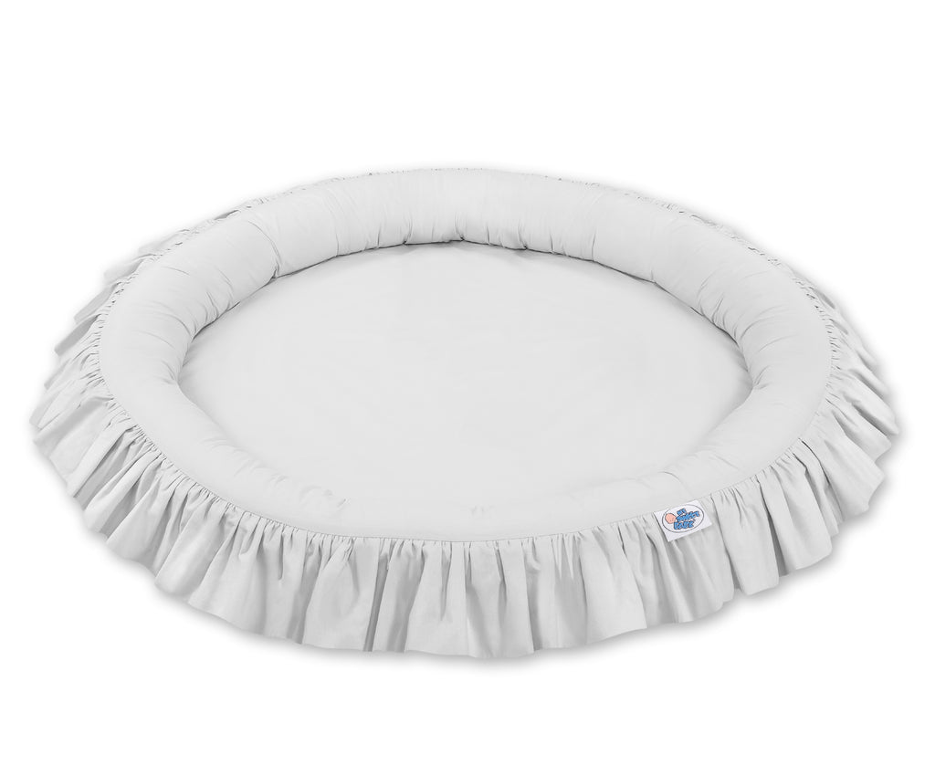 Nest with flounce - gray