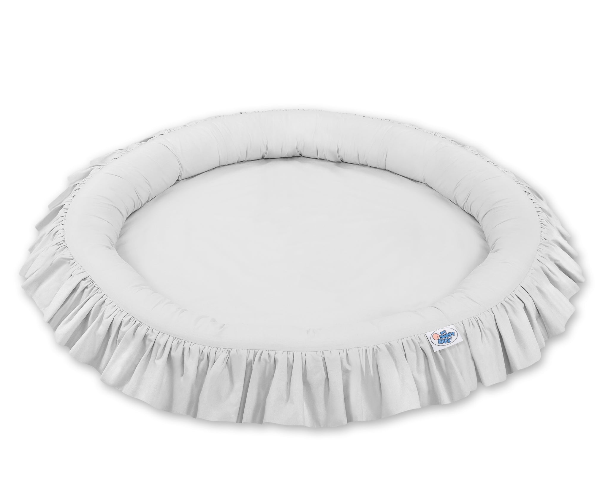 Nest with flounce - gray