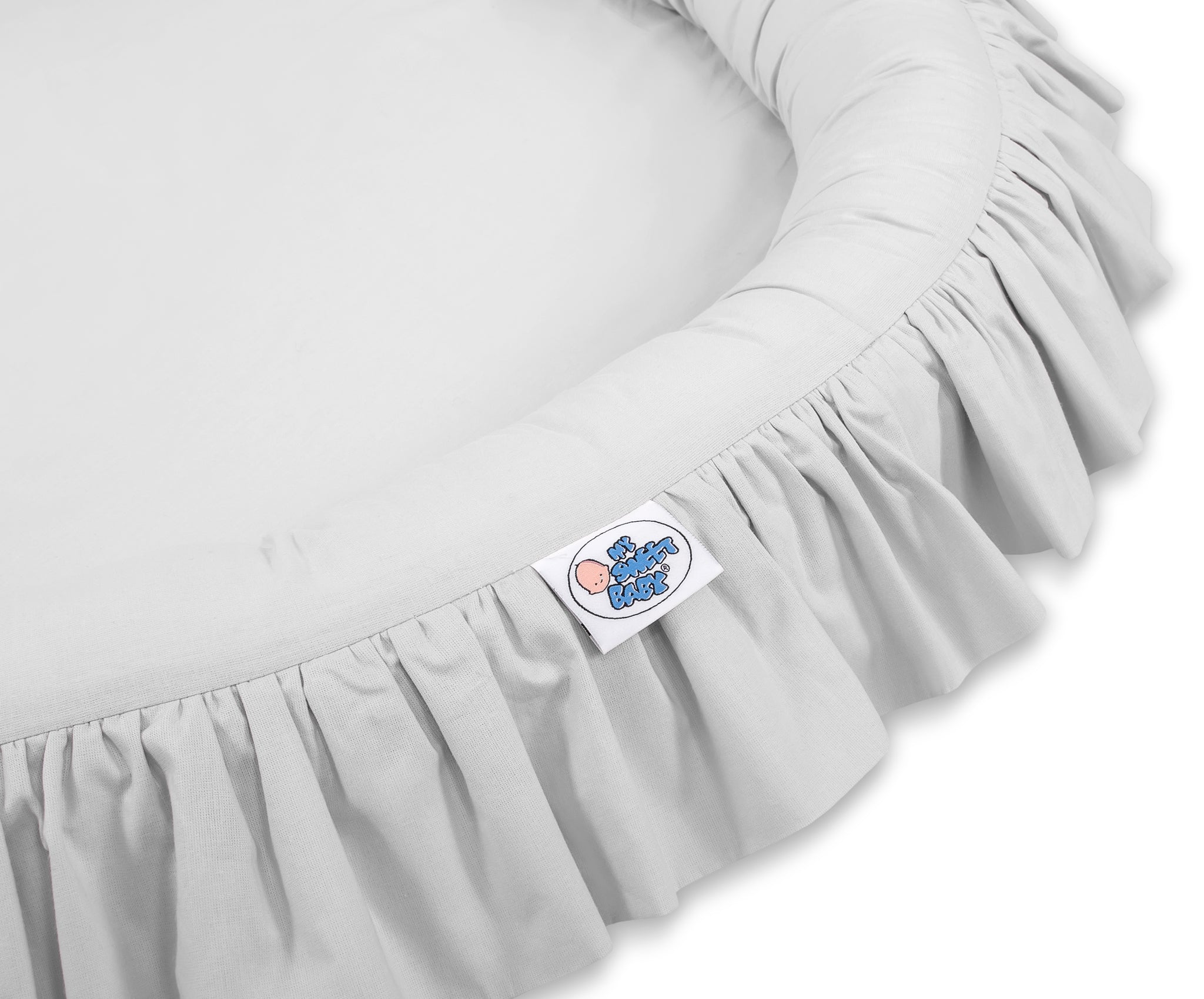 Nest with flounce - gray
