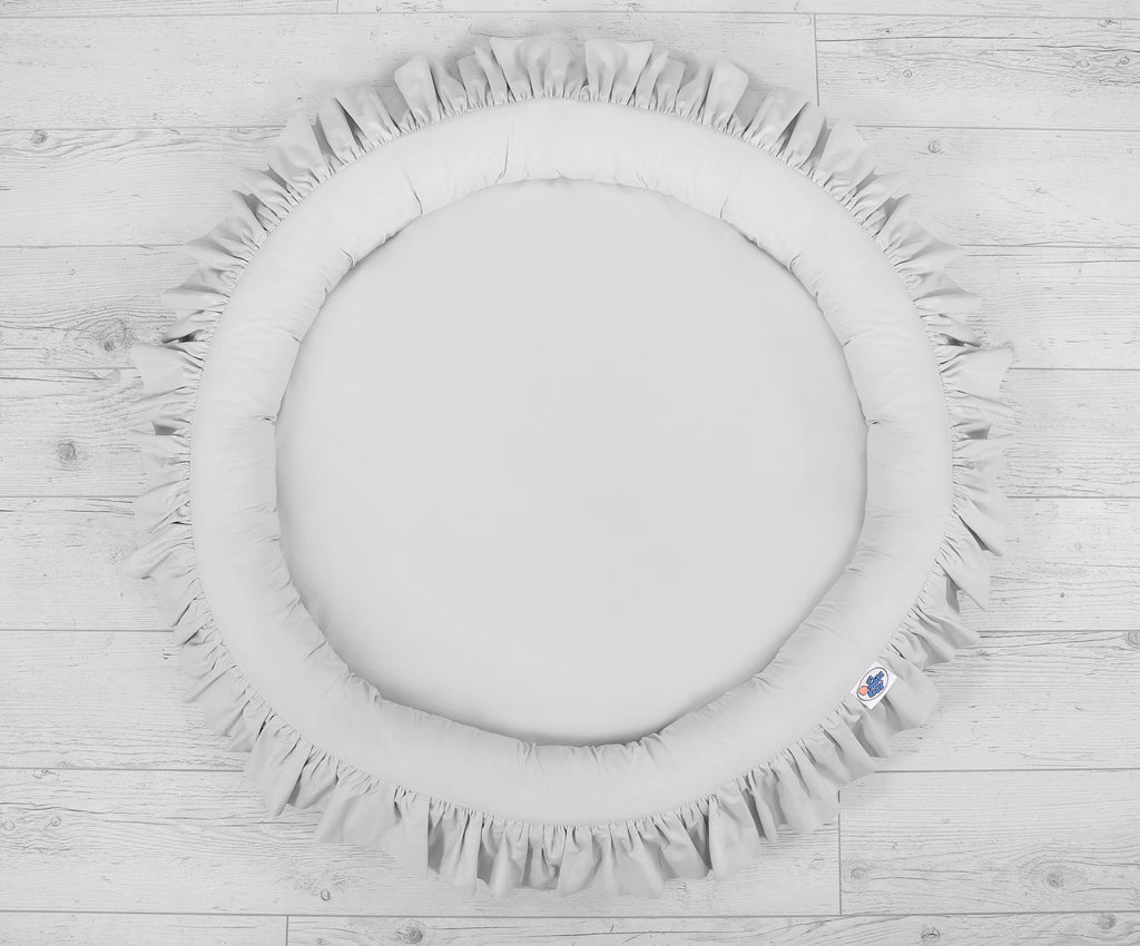 Nest with flounce - gray