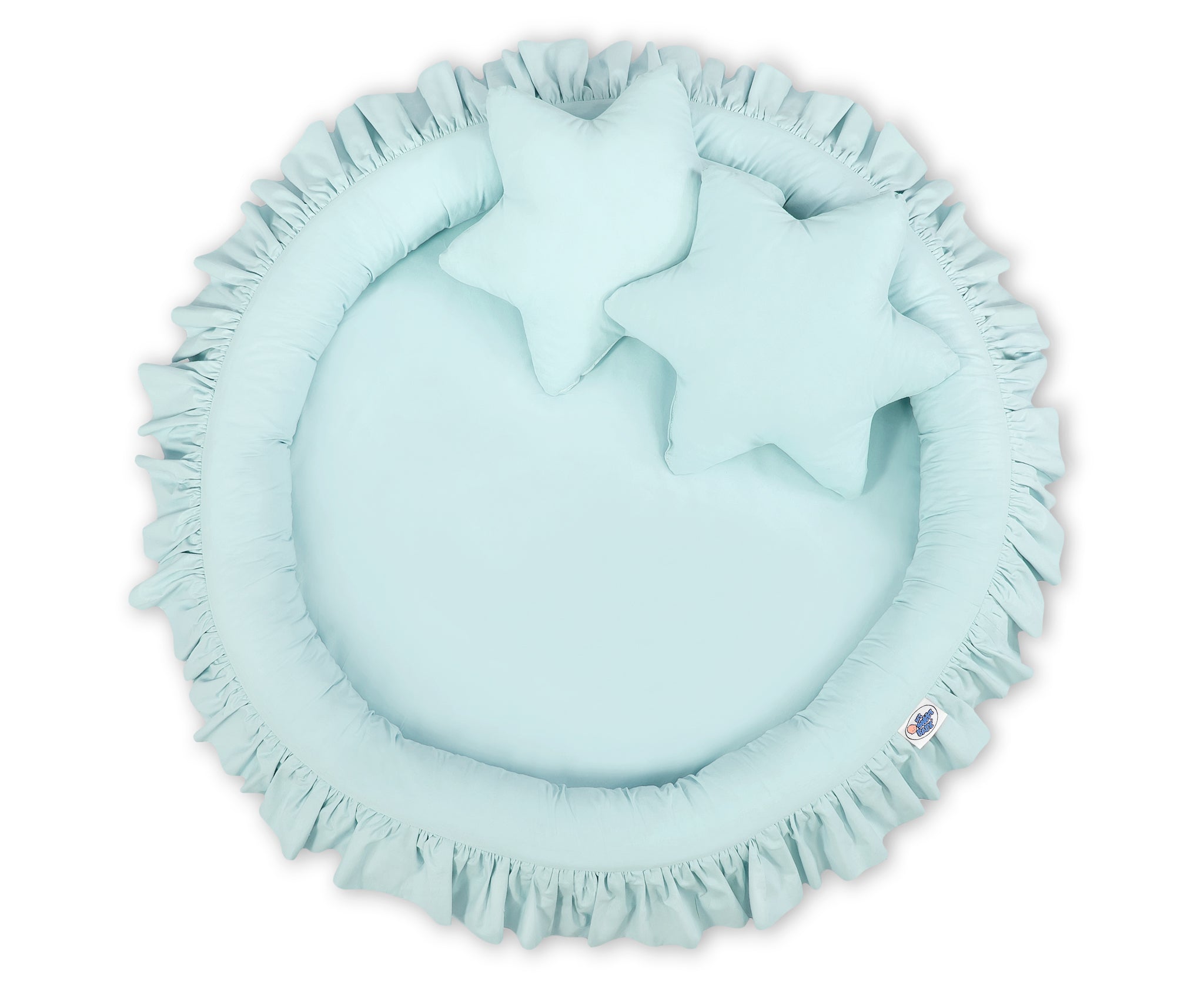 Nest with flounce - mint