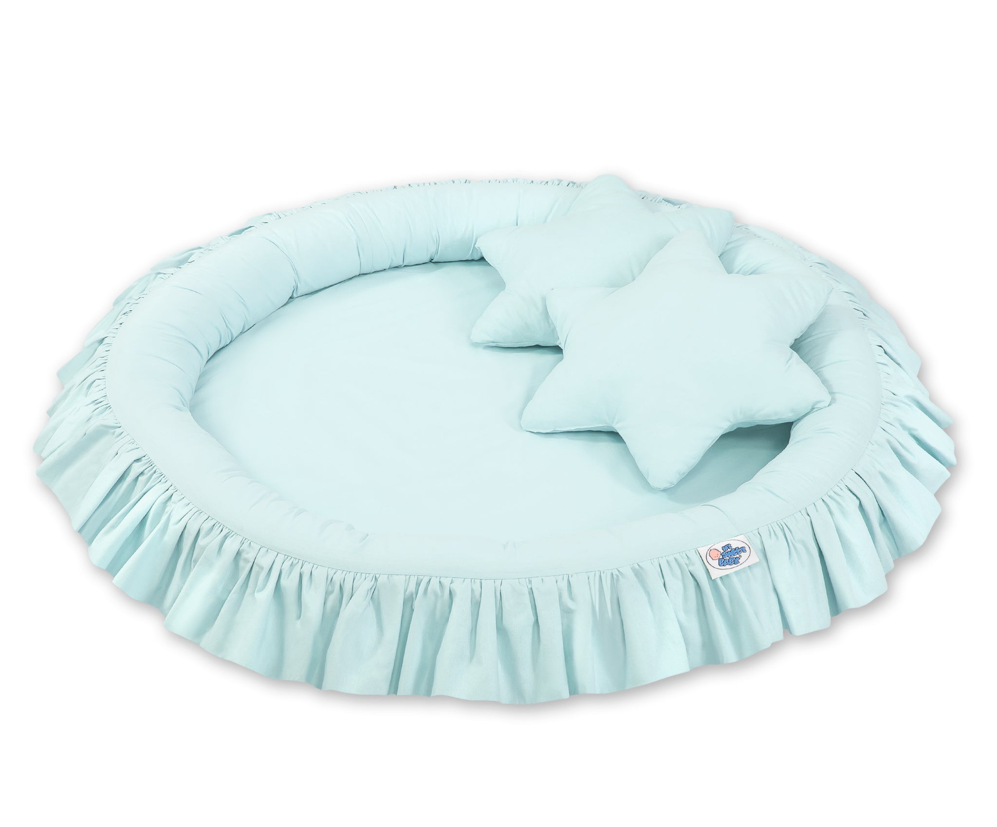Nest with flounce - mint