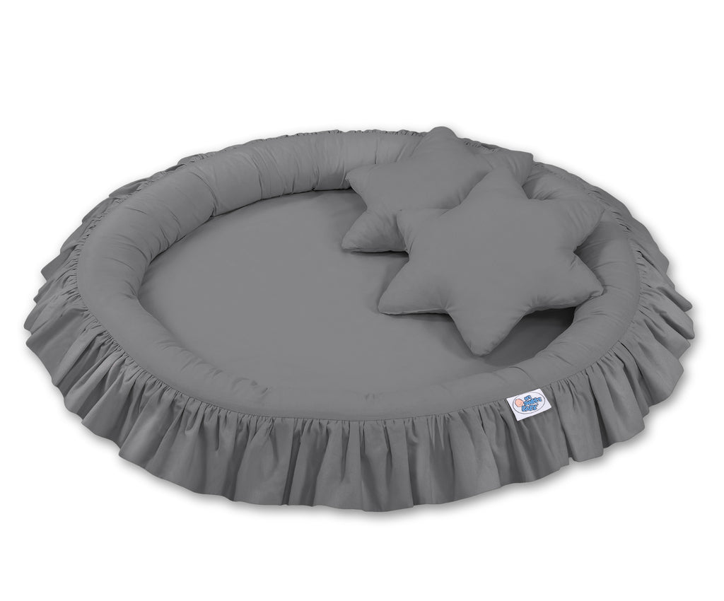 Nest with flounce - anthracite