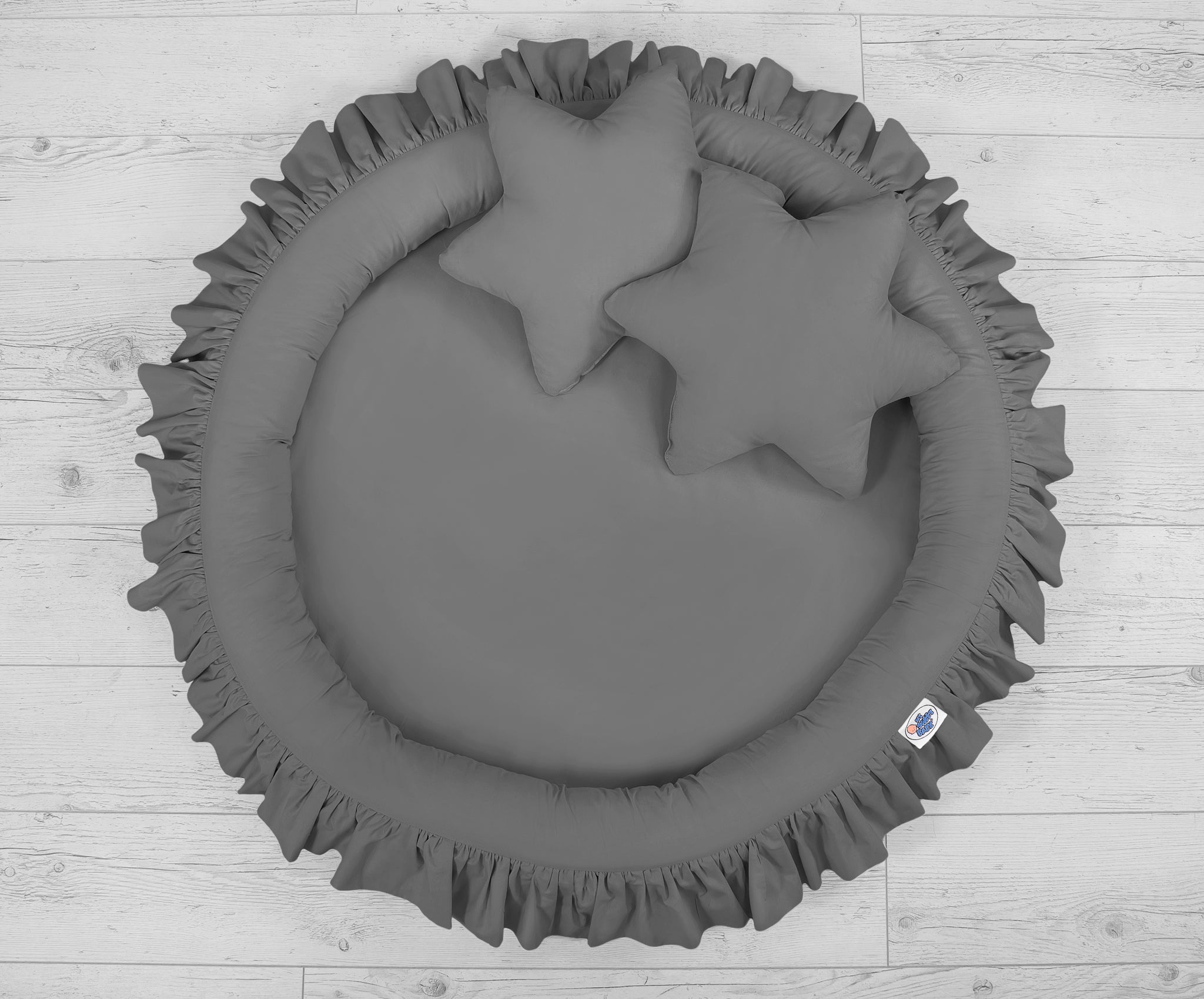 Nest with flounce - anthracite