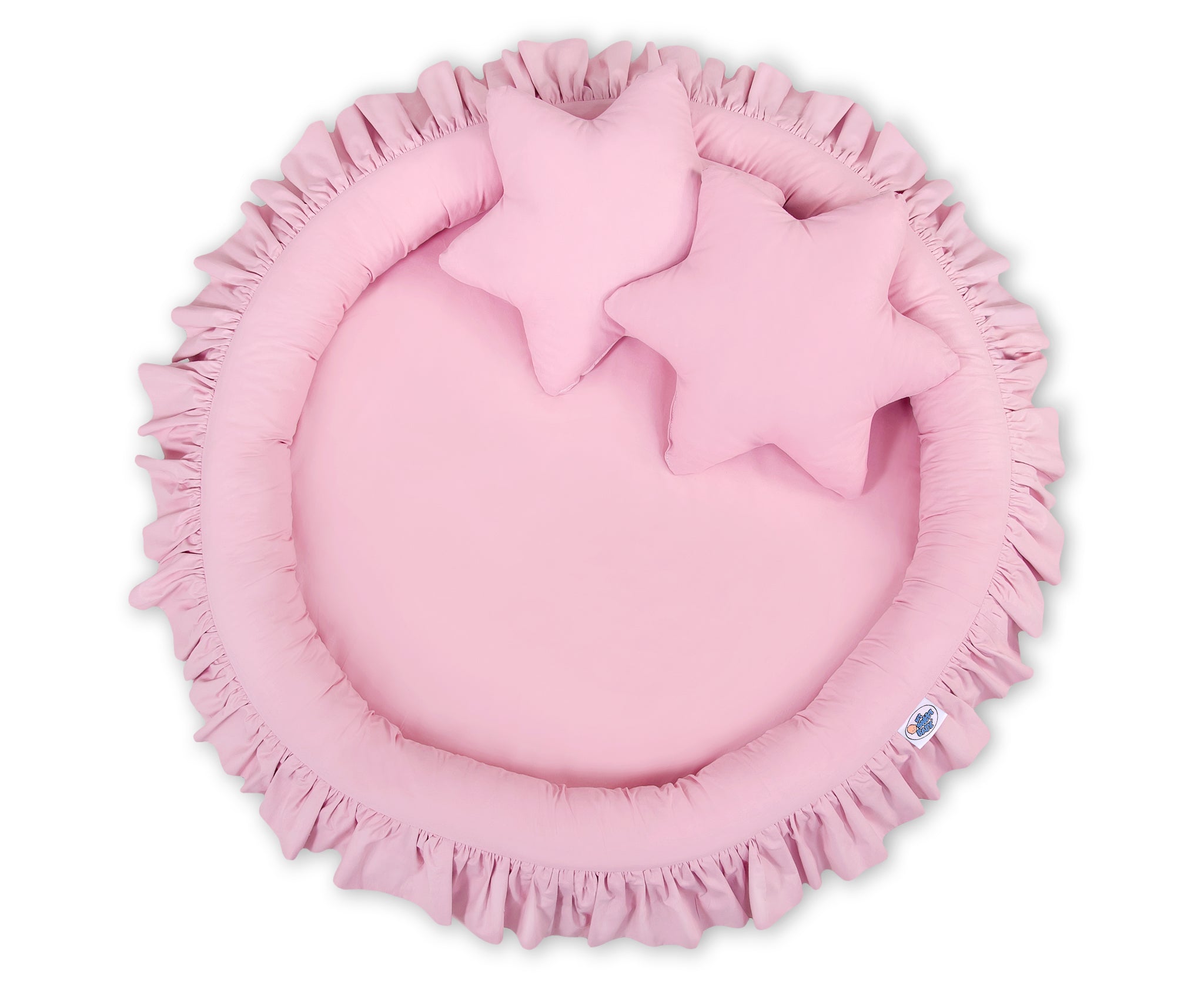 Nest with flounce - pink