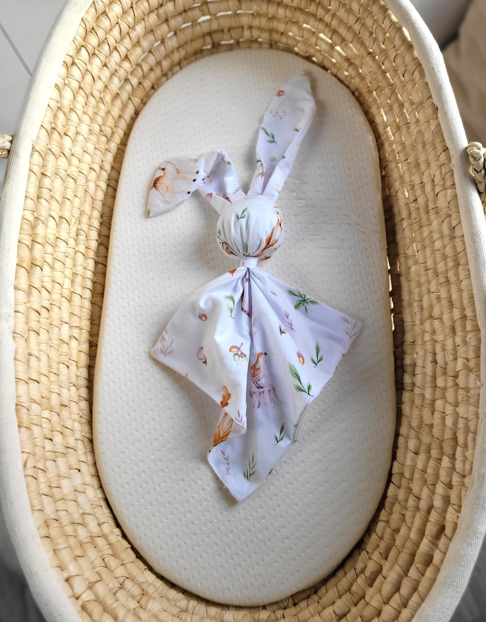 Soft cosy cuddly bunny blanket in cotton - Forest softness