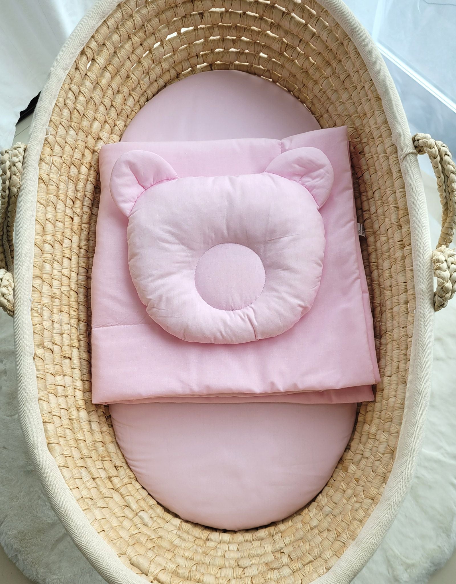 Blanket with pillow - 2pcs set - pink