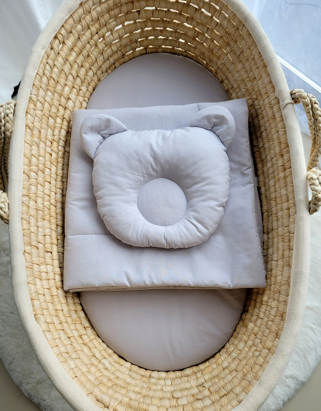 Blanket with pillow - 2pcs set - gray