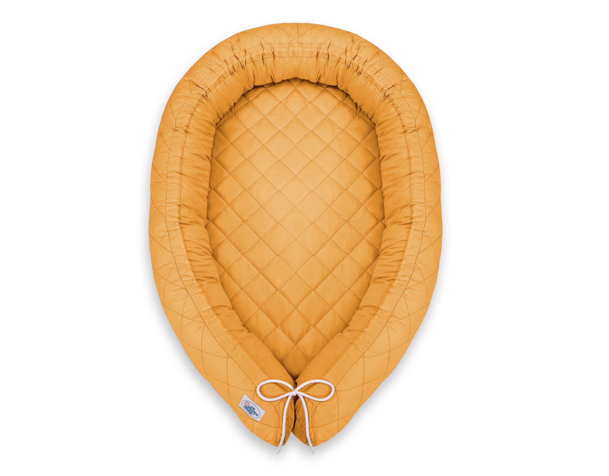 2-in-1 - Baby nest quilted - snake pillow bumper - white