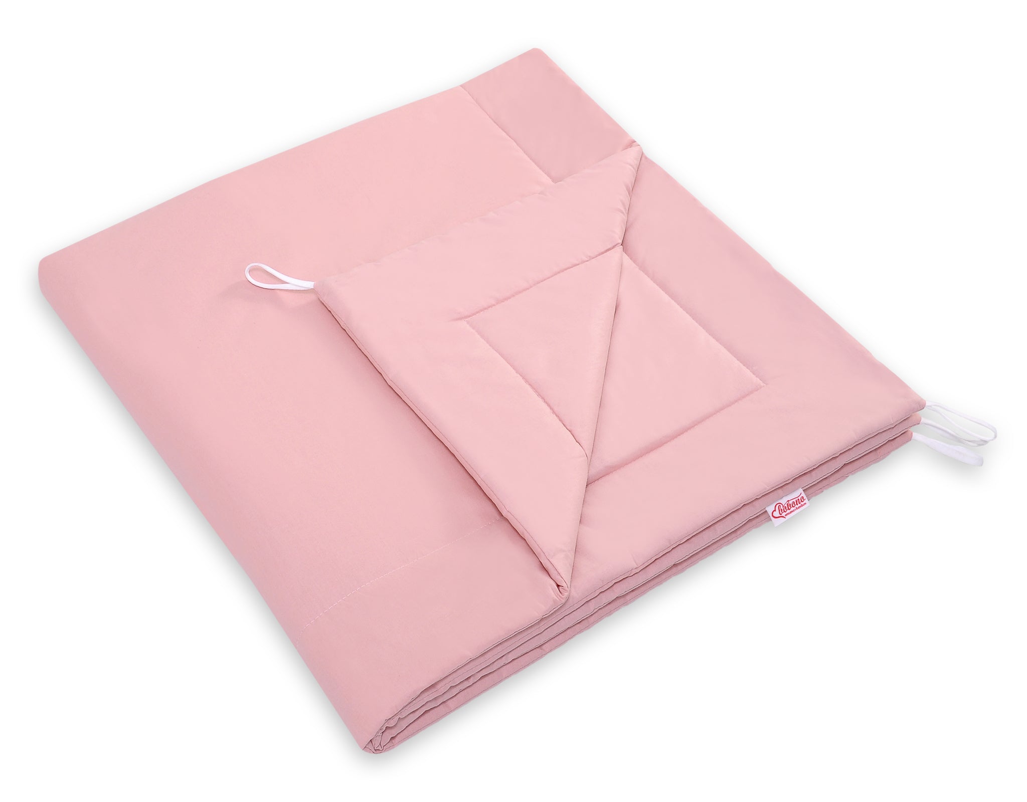 Teepee tent for kids +play mat + decorative feathers - pastel pink