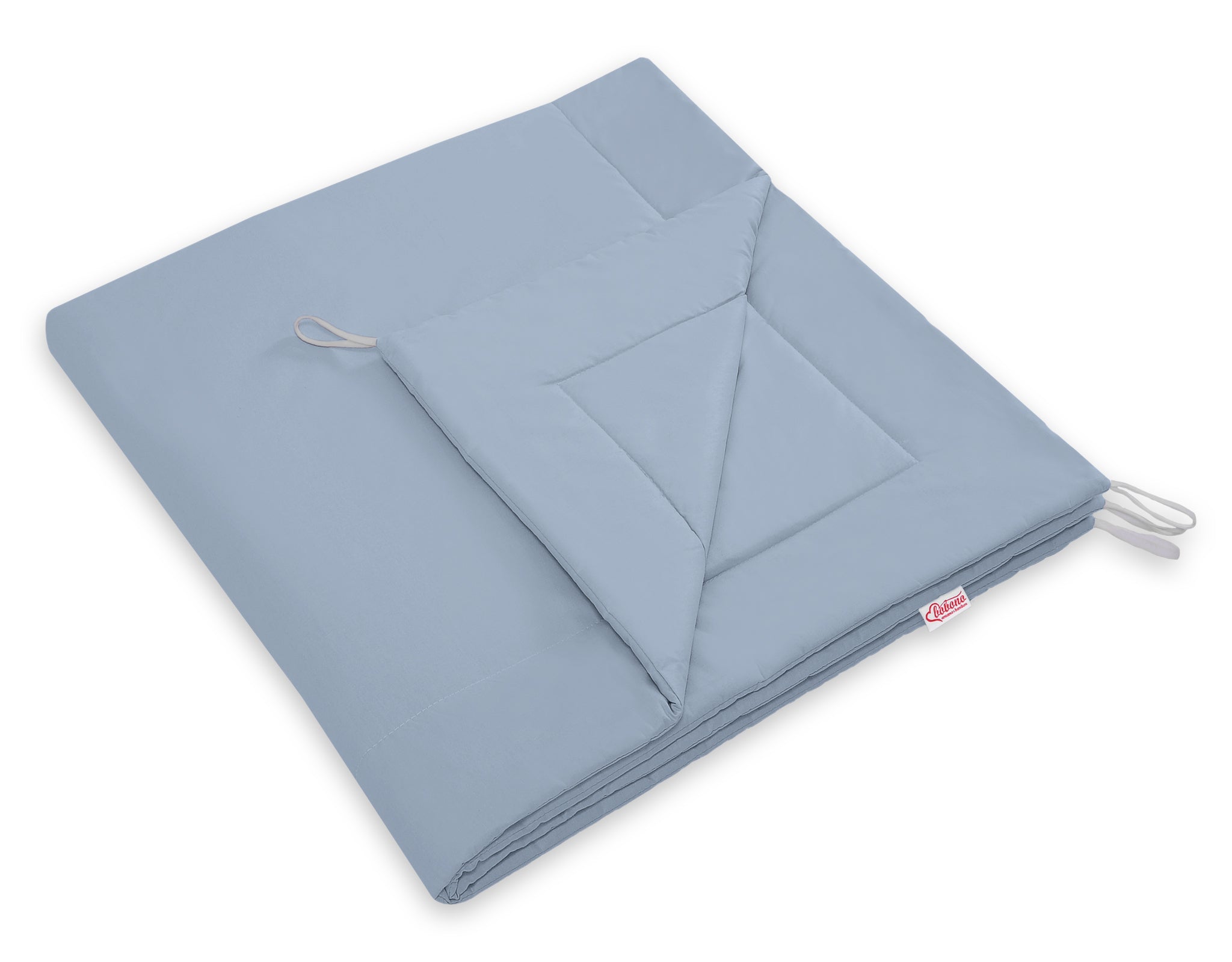 Teepee tent for kids +play mat + decorative feathers - pastel blue