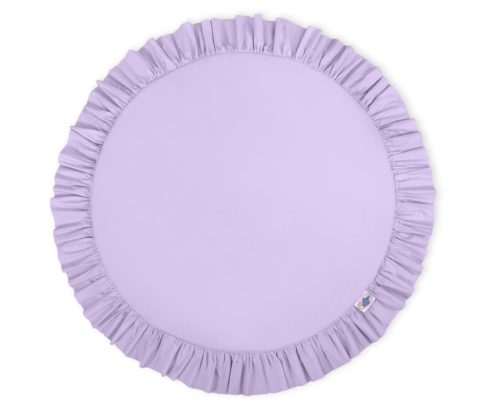 Set: Hanging baldachin for children's room cotton + Floor play mat- lila