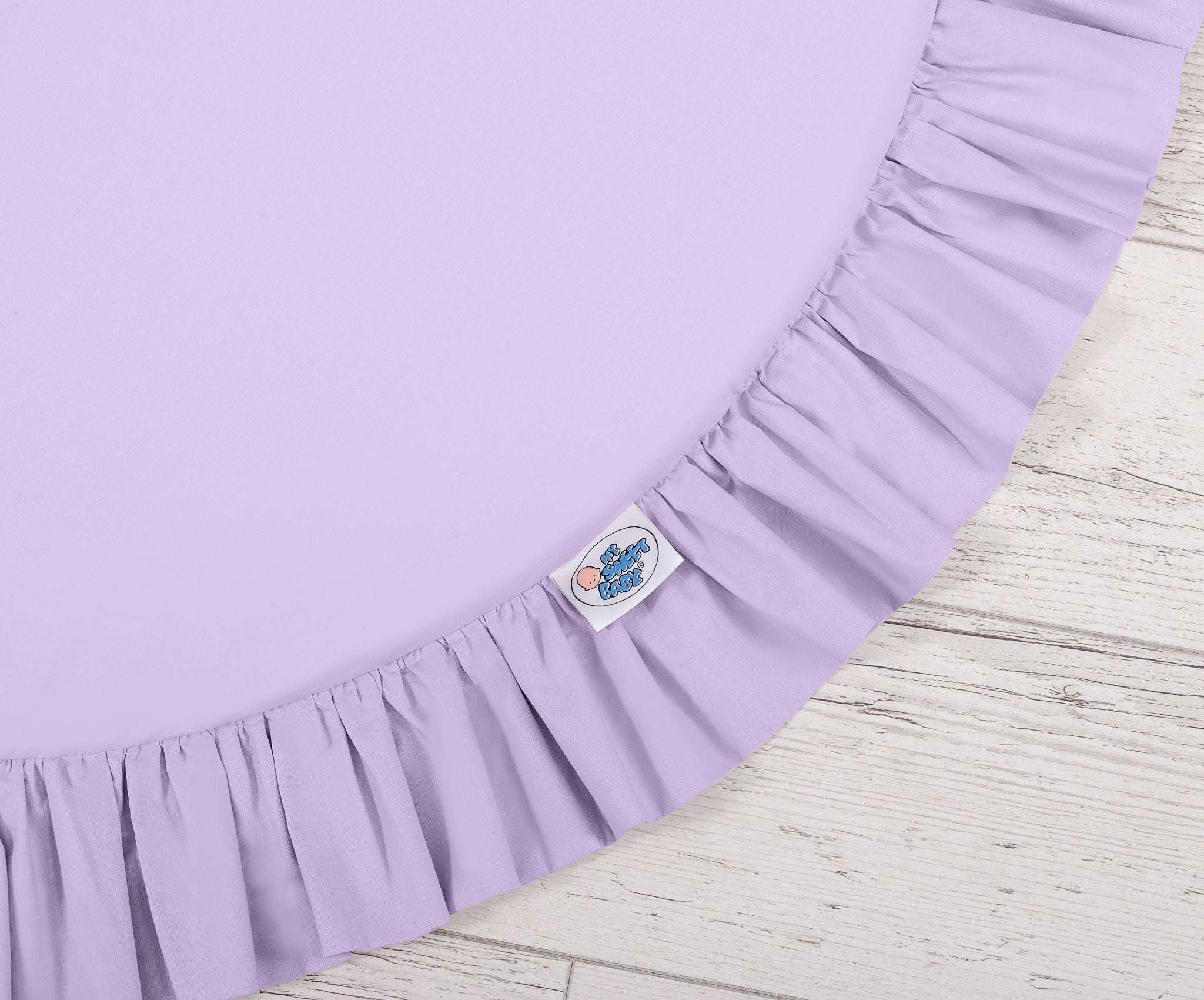 Set: Hanging baldachin for children's room cotton + Floor play mat- lila