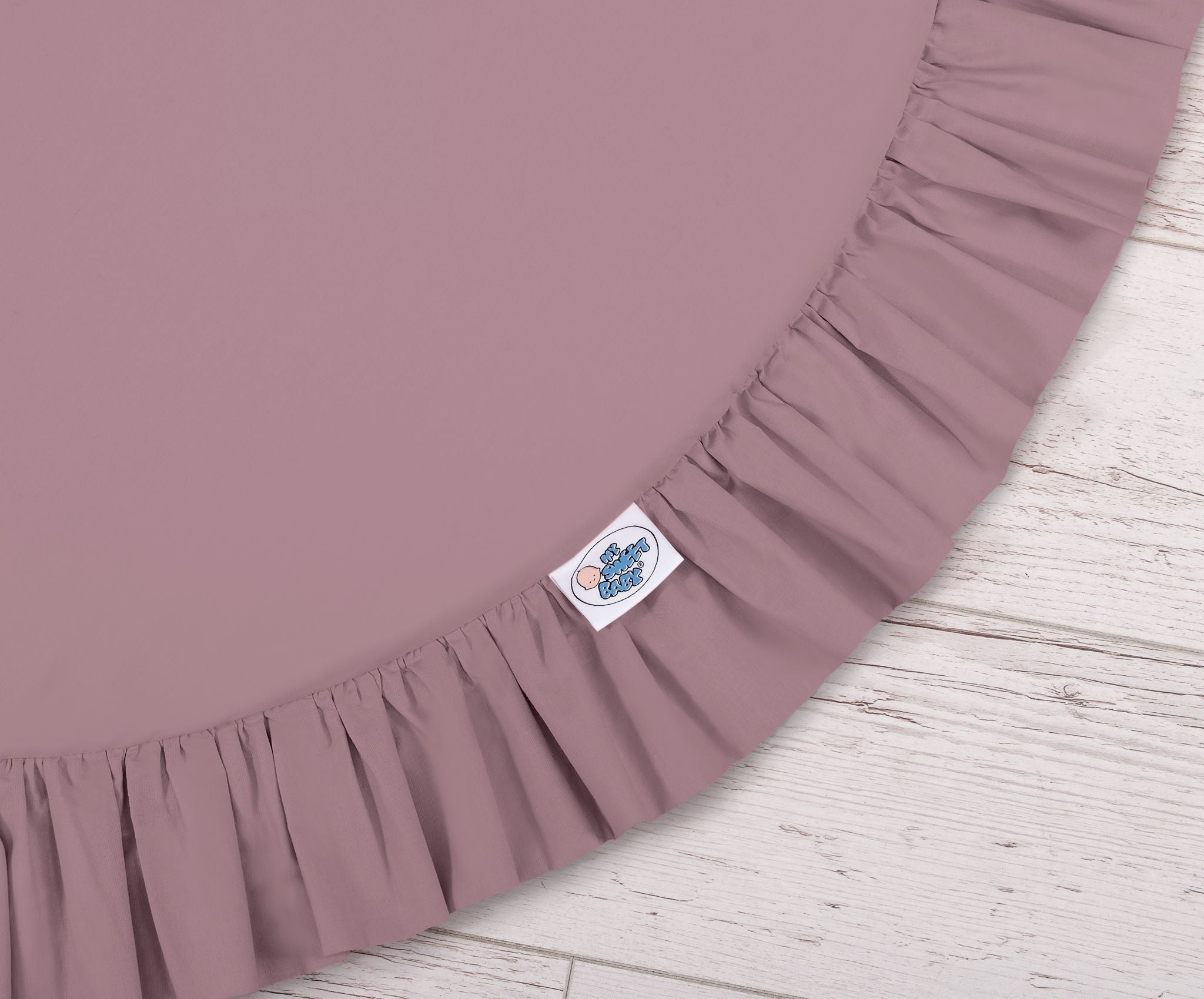 Set: Hanging baldachin for children's room cotton + Floor play mat- pastel violet
