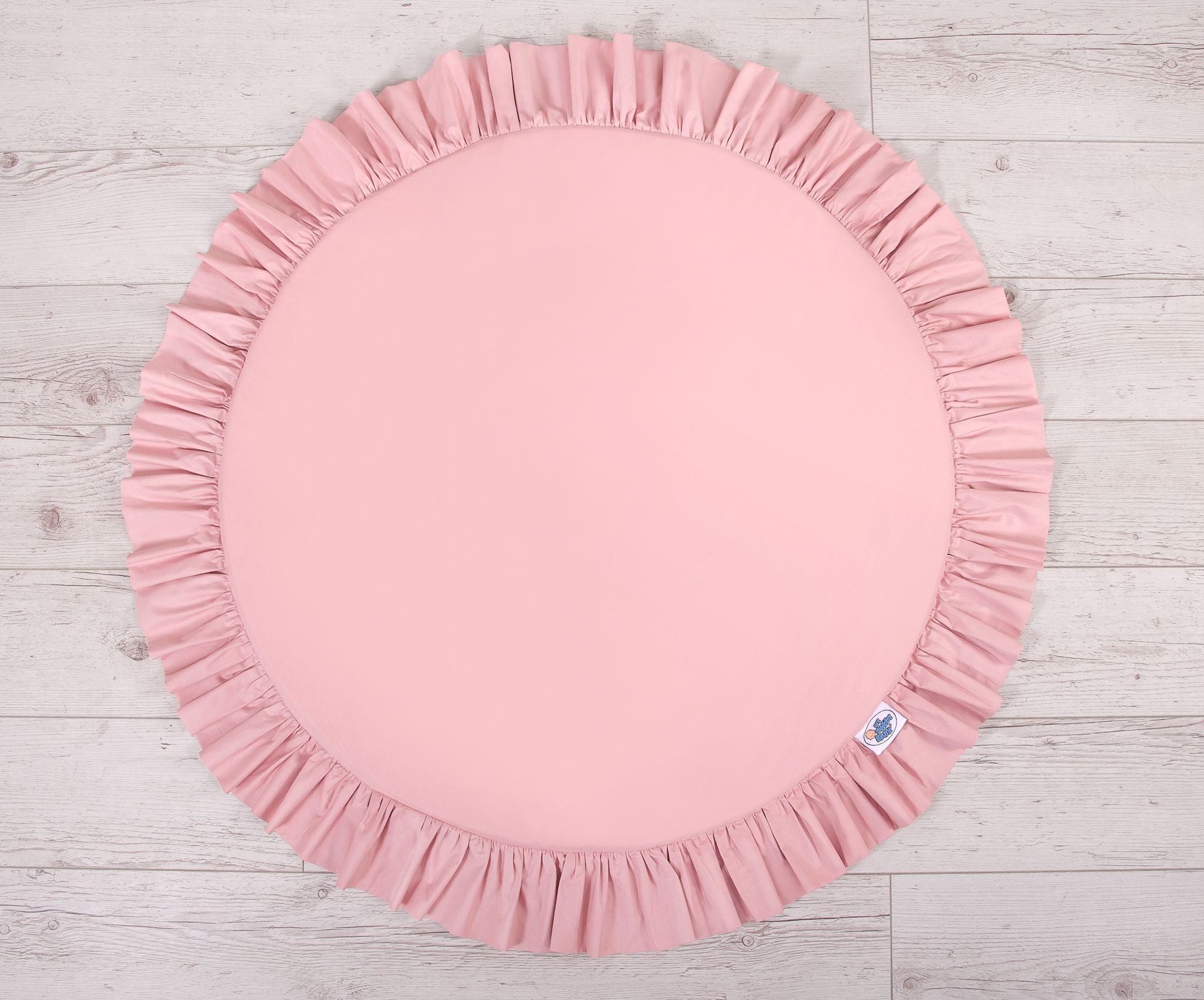 Set: Hanging baldachin for children's room cotton + Floor play mat- pastel pink
