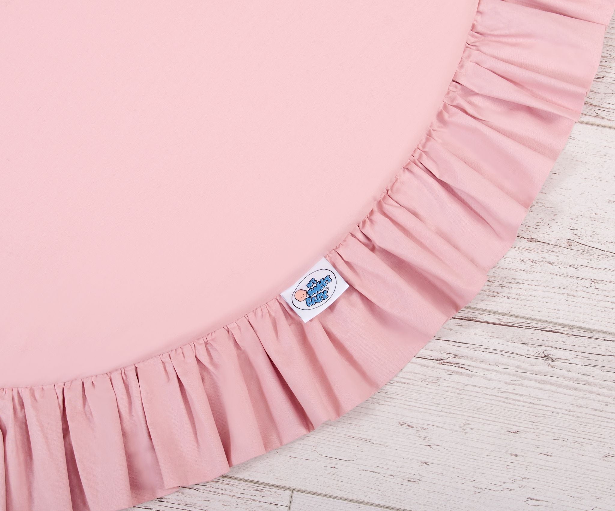 Set: Hanging baldachin for children's room cotton + Floor play mat- pastel pink