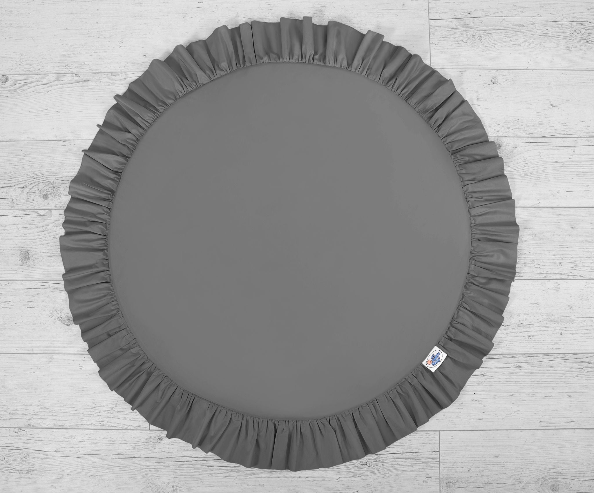 Set: Hanging baldachin for children's room cotton + Floor play mat- anthracite