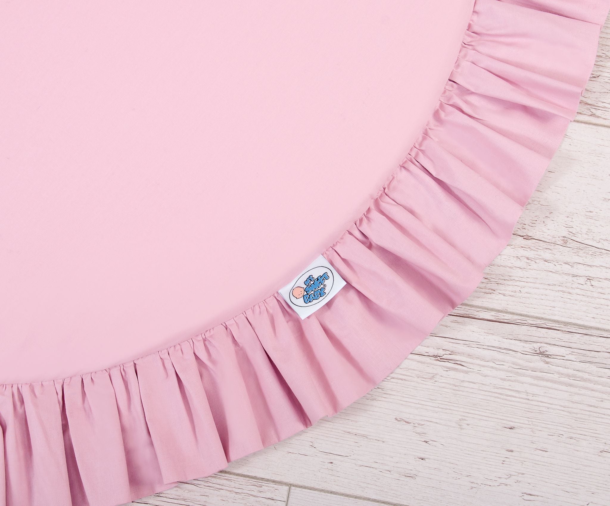 Set: Hanging baldachin for children's room cotton + Floor play mat - pink