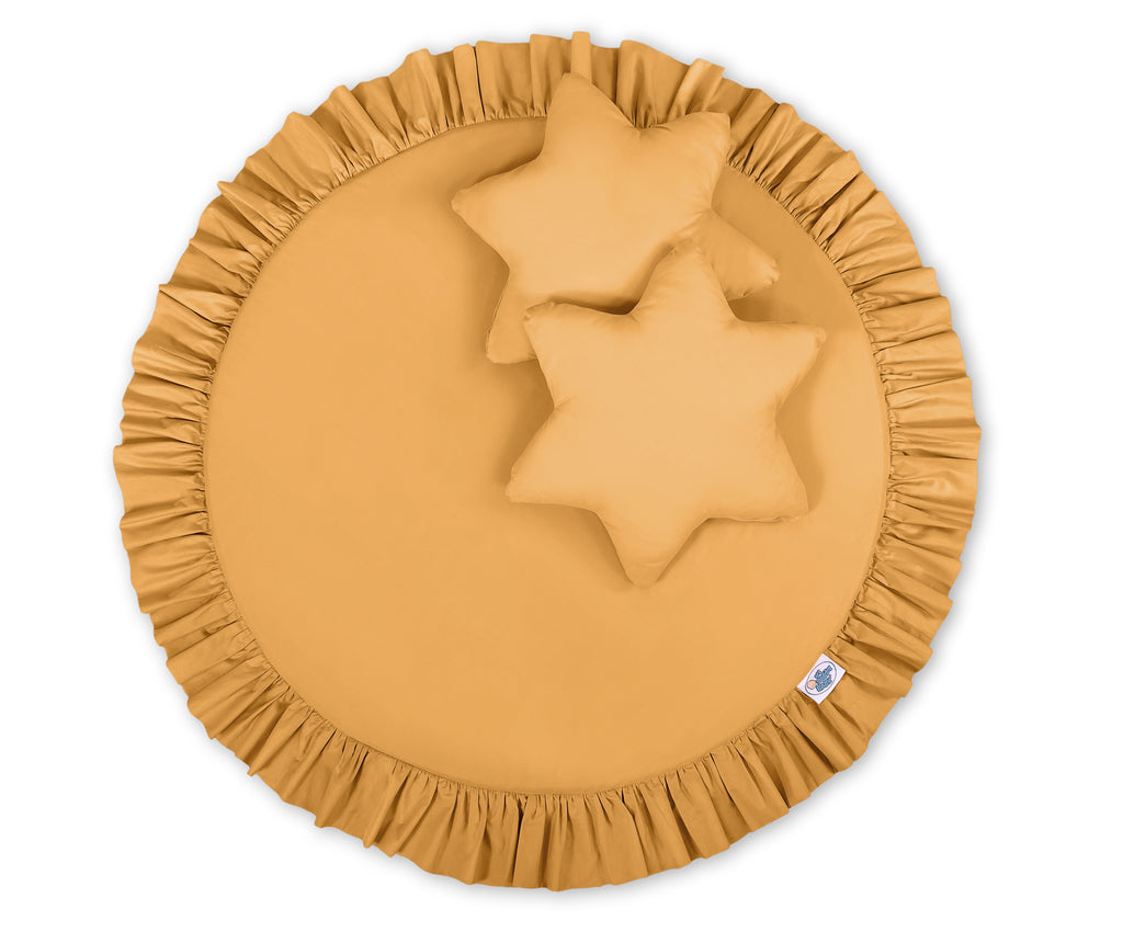 Floor play mat - honey yellow