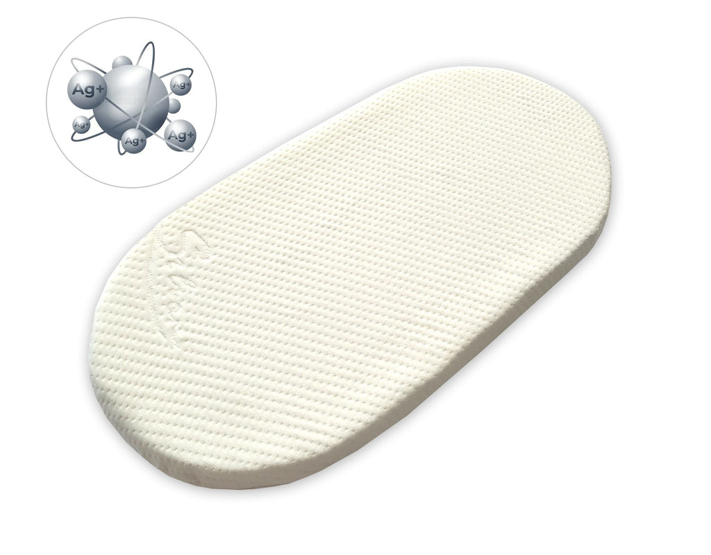 Moses basket BOHO Handmade cotton with mattress - cream