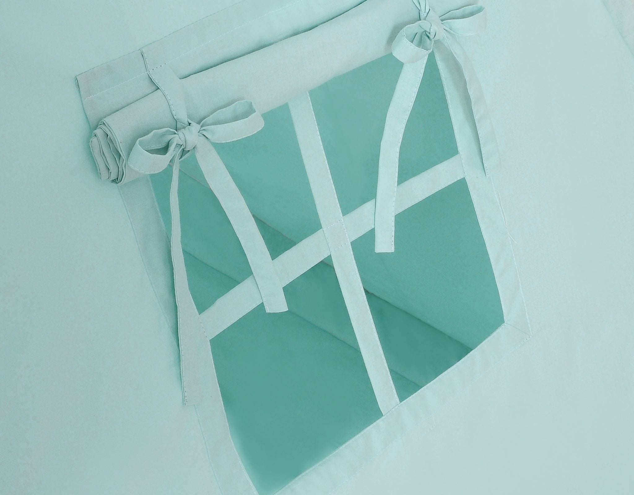 Teepee tent for kids +play mat + decorative feathers  - mint