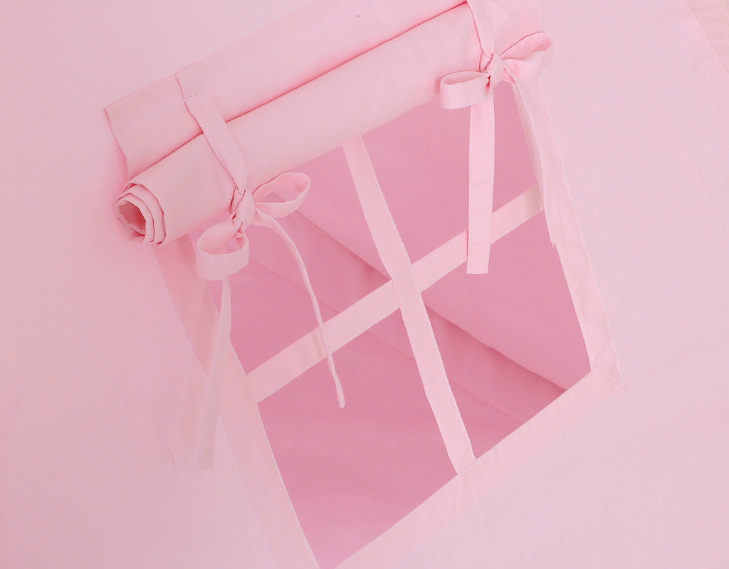 Teepee tent for kids +play mat + decorative feathers - pink