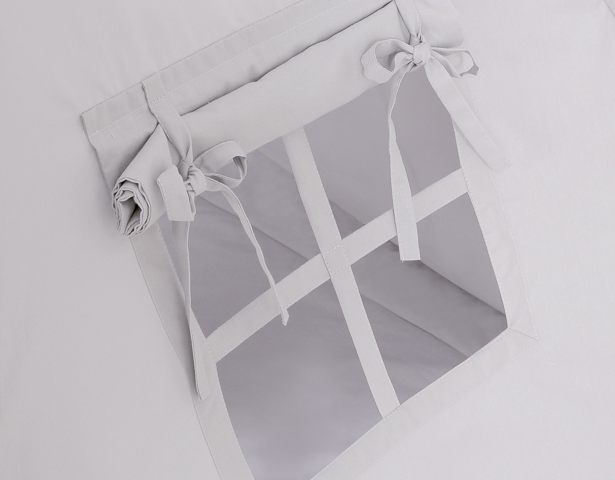 Teepee tent for kids +play mat + decorative feathers - gray