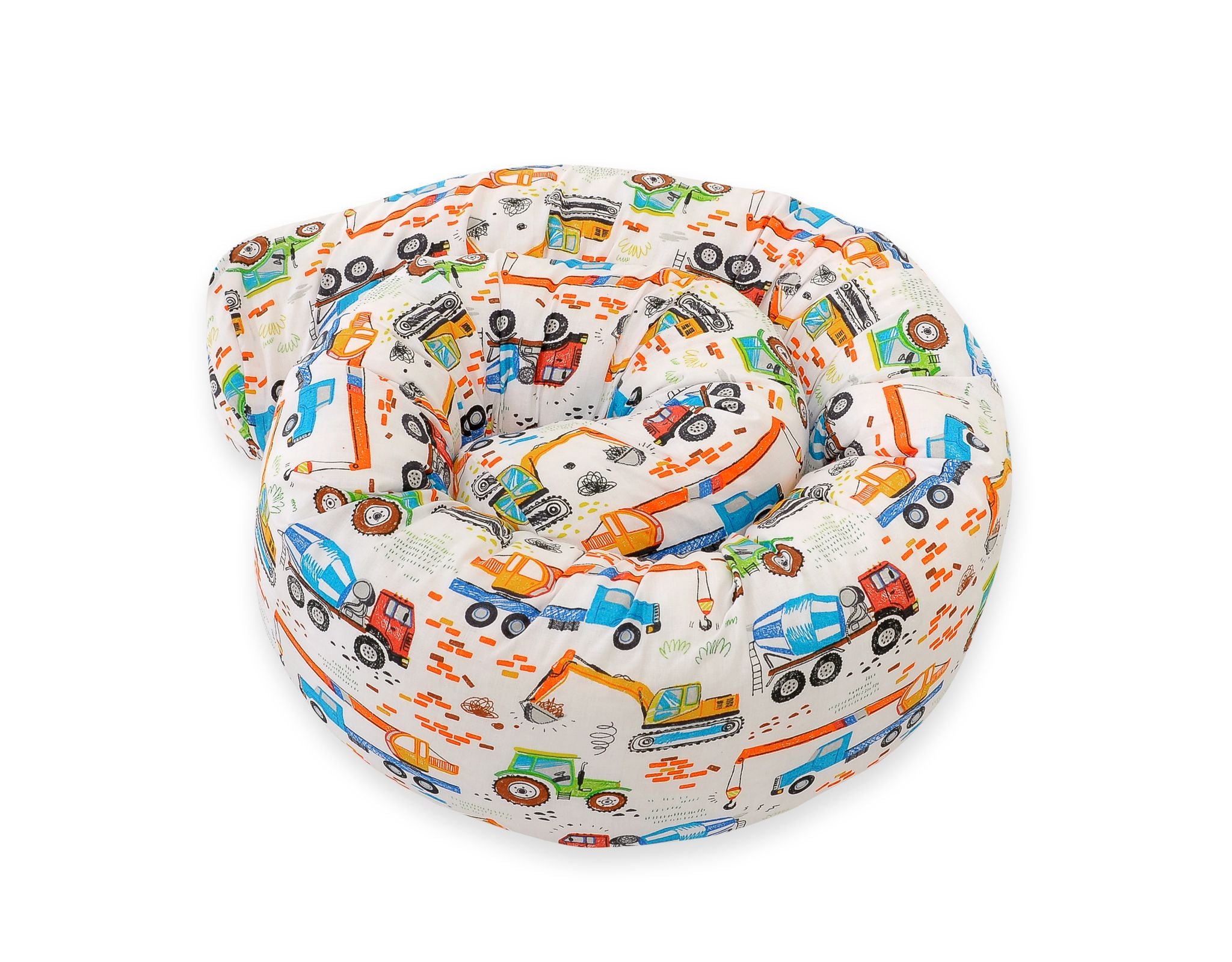 Roller bumper for baby bed - construction site