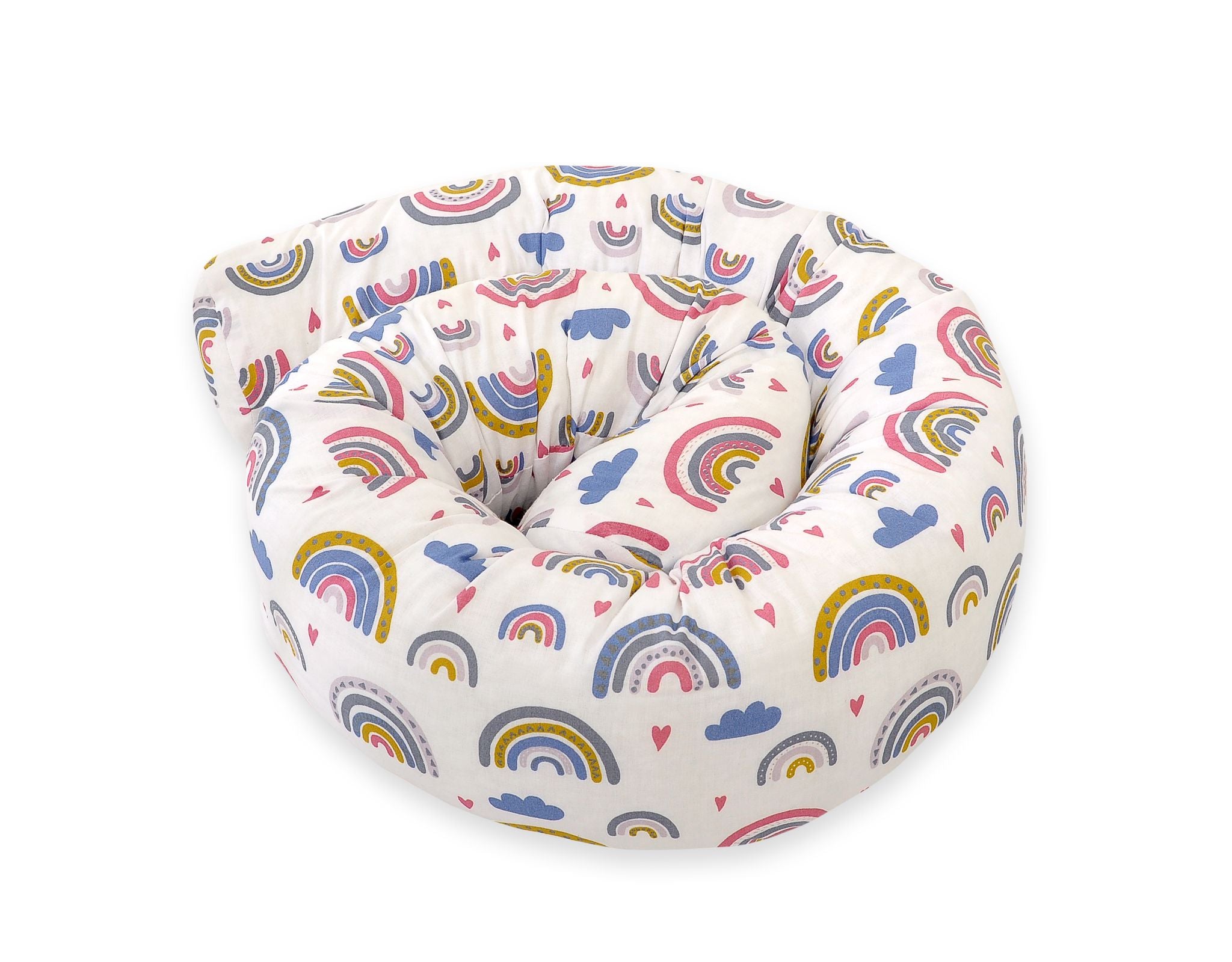 Roller bumper for baby bed - rainbow