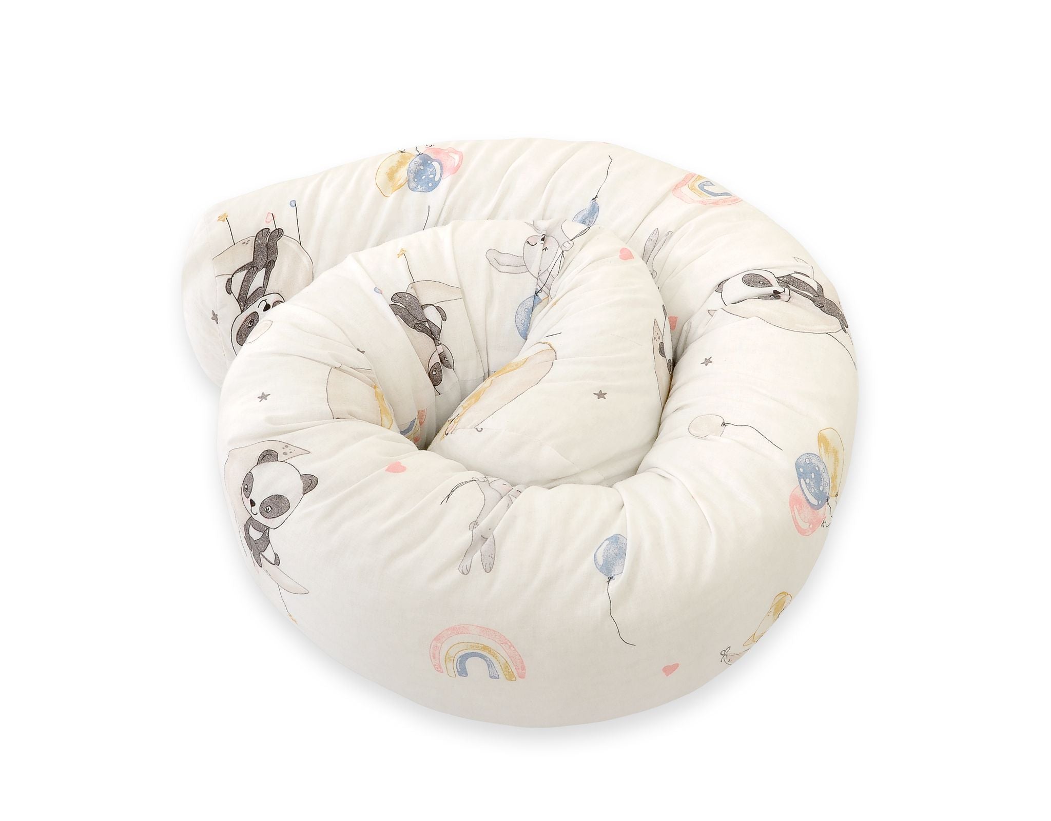 Roller bumper for baby bed - balloons