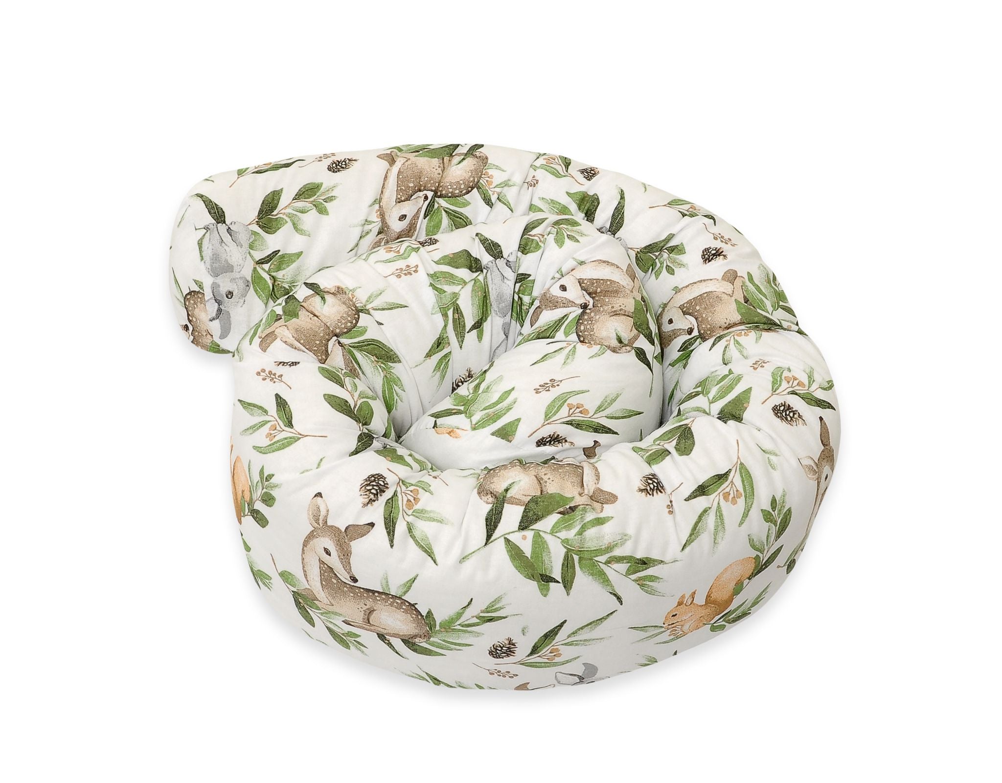 Roller bumper for baby bed - woodland green