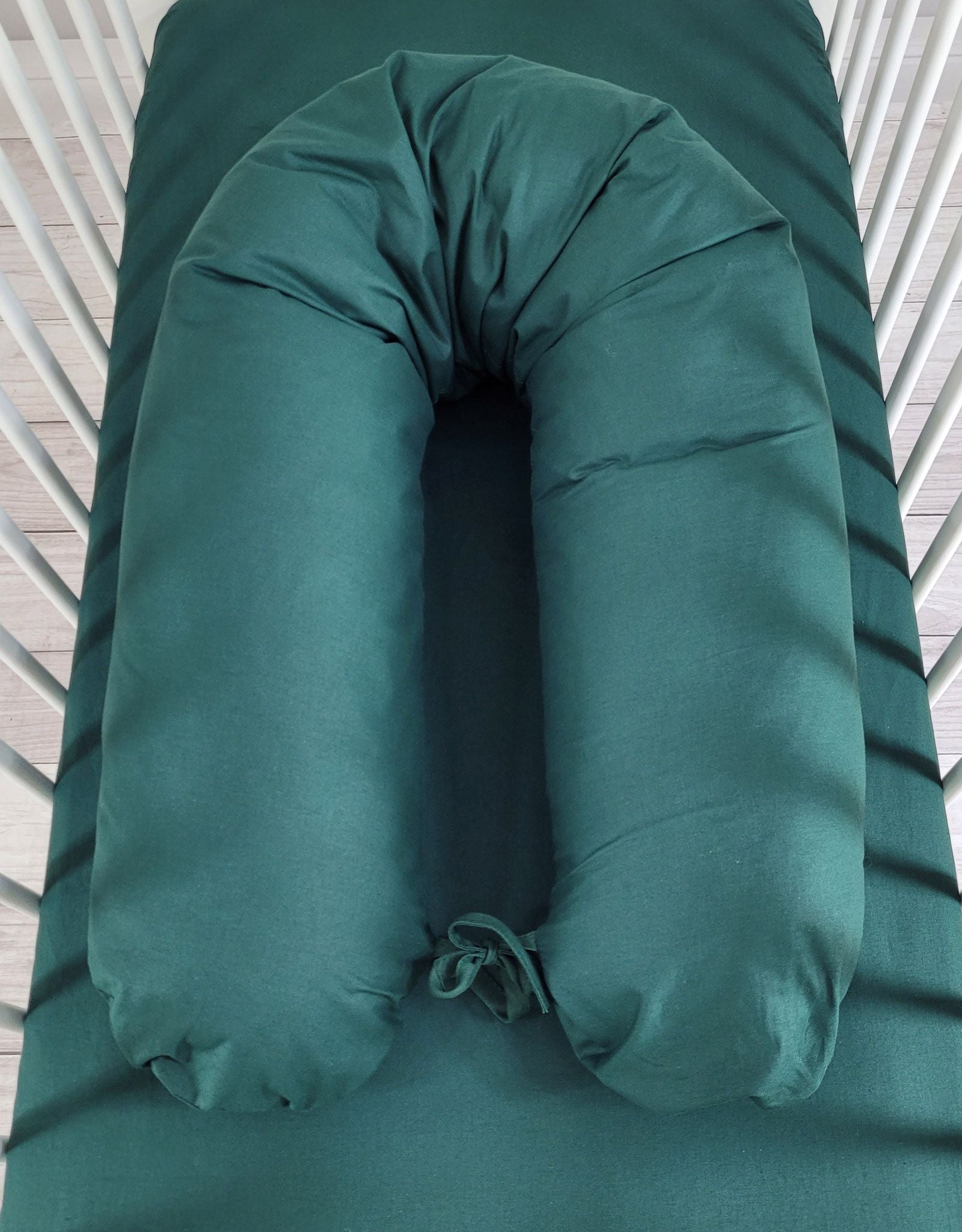 Pregnancy pillow- Longer, removable pillowcase - Bottle green