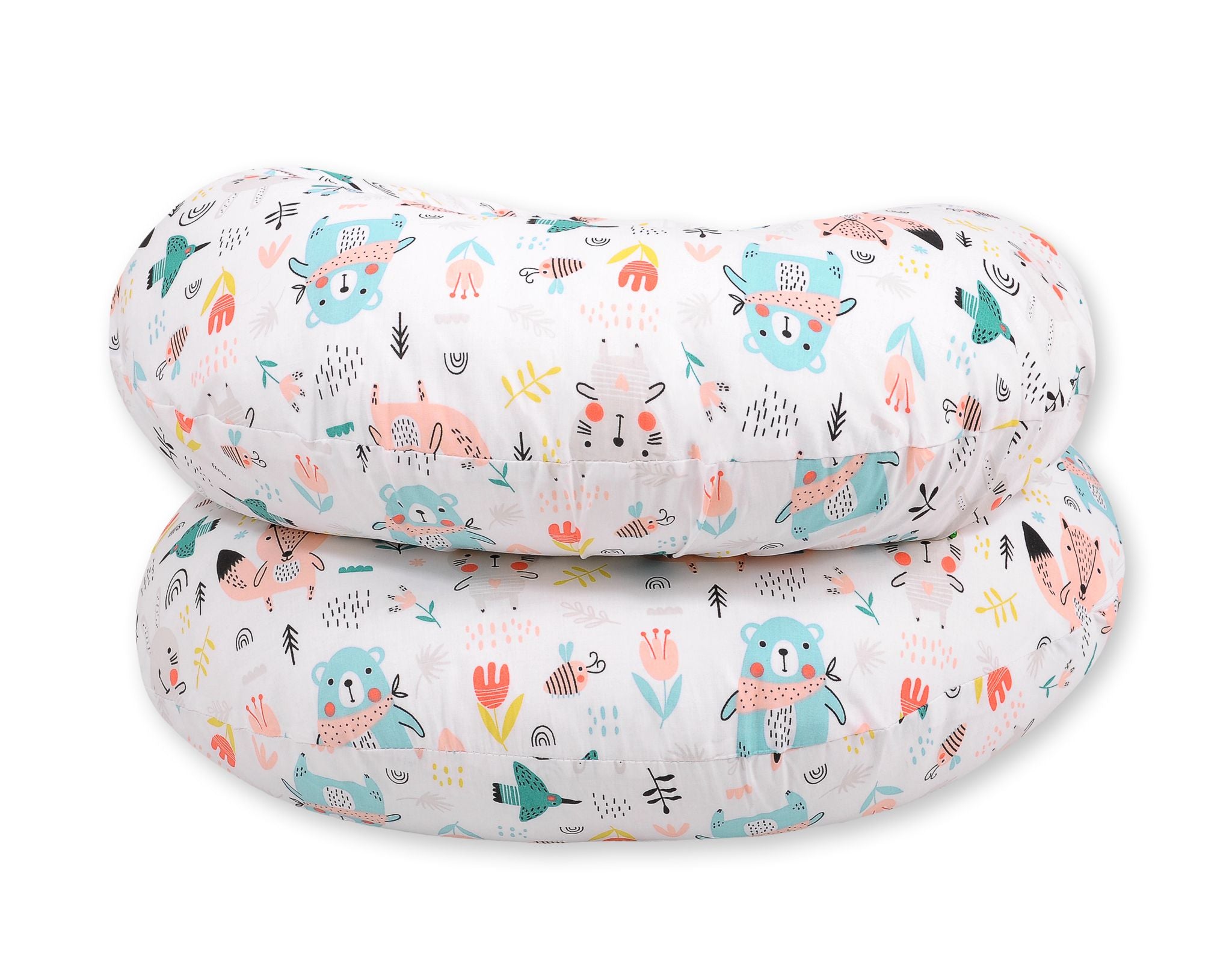 Maternity Support Pillow C, removable pillowcase - blue teddy bears