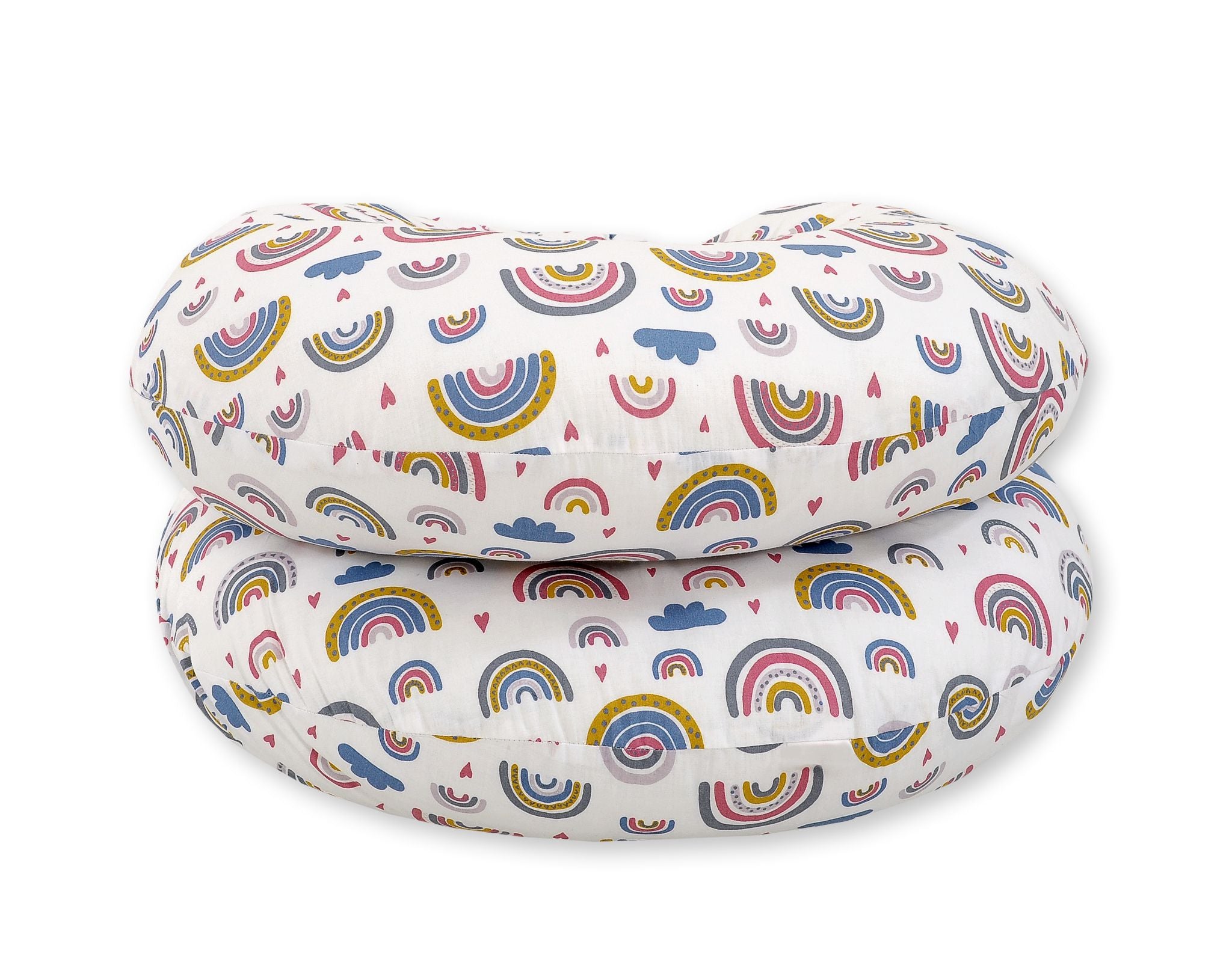 Maternity Support Pillow C, removable pillowcase - rainbow