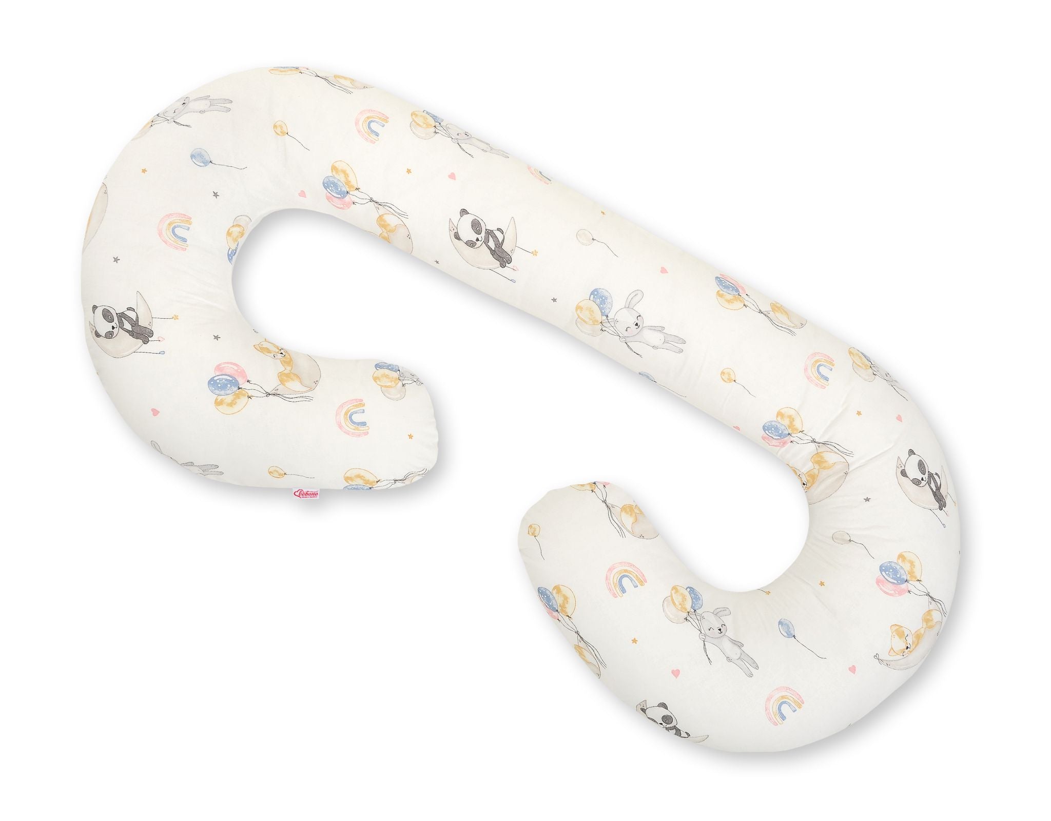 Maternity Support Pillow C, removable pillowcase - balloons
