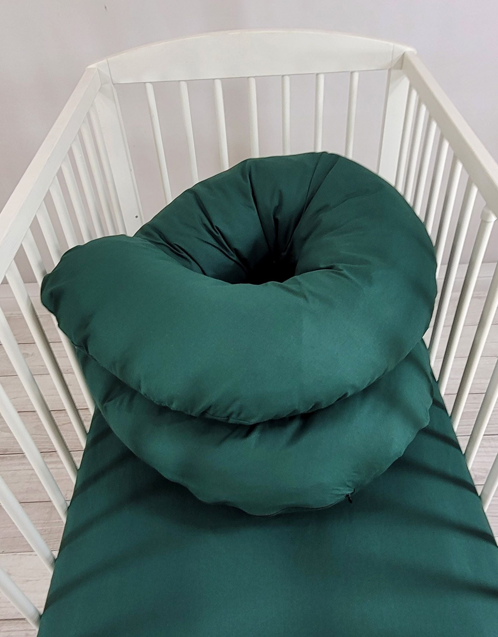 Maternity Support Pillow C, removable pillowcase - bottle green