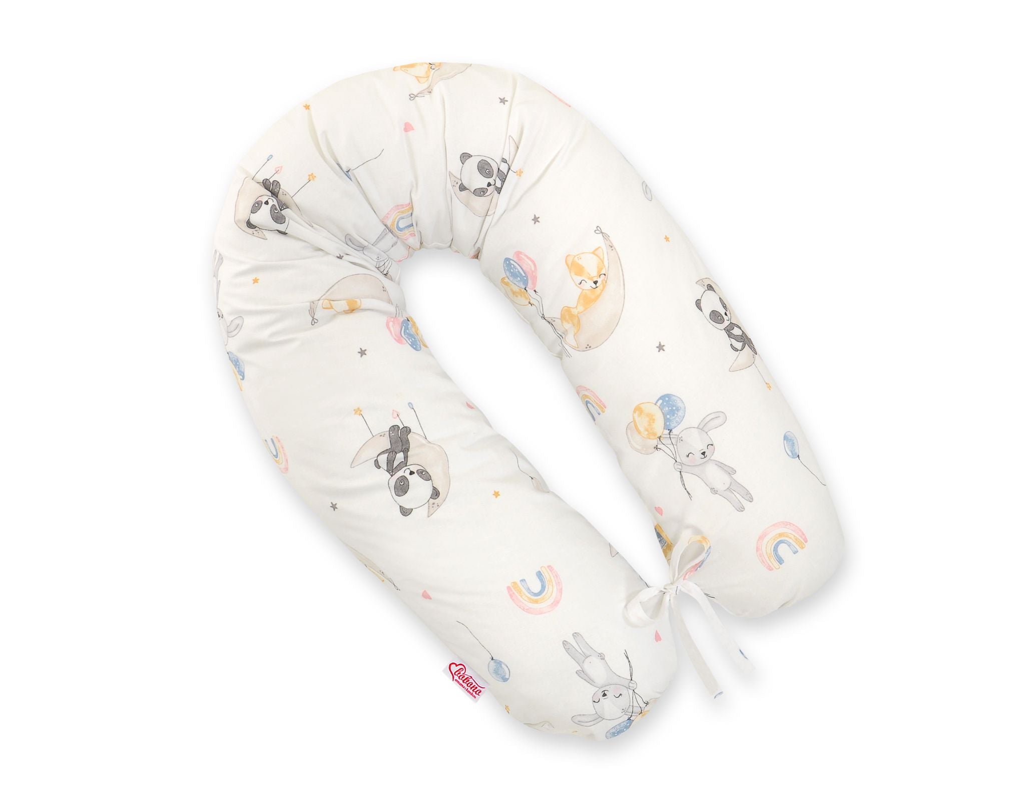 Pregnancy pillow- Longer, removable pillowcase - Balloons