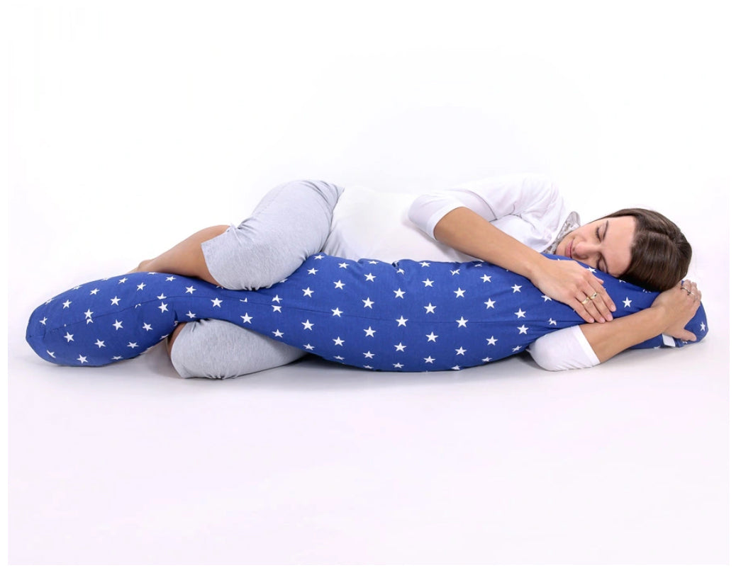 Pregnancy pillow- Longer, removable pillowcase - Mint forest