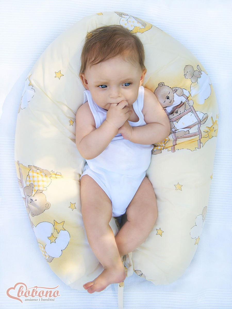 Pregnancy pillow- Longer, removable pillowcase - Blue butterflies