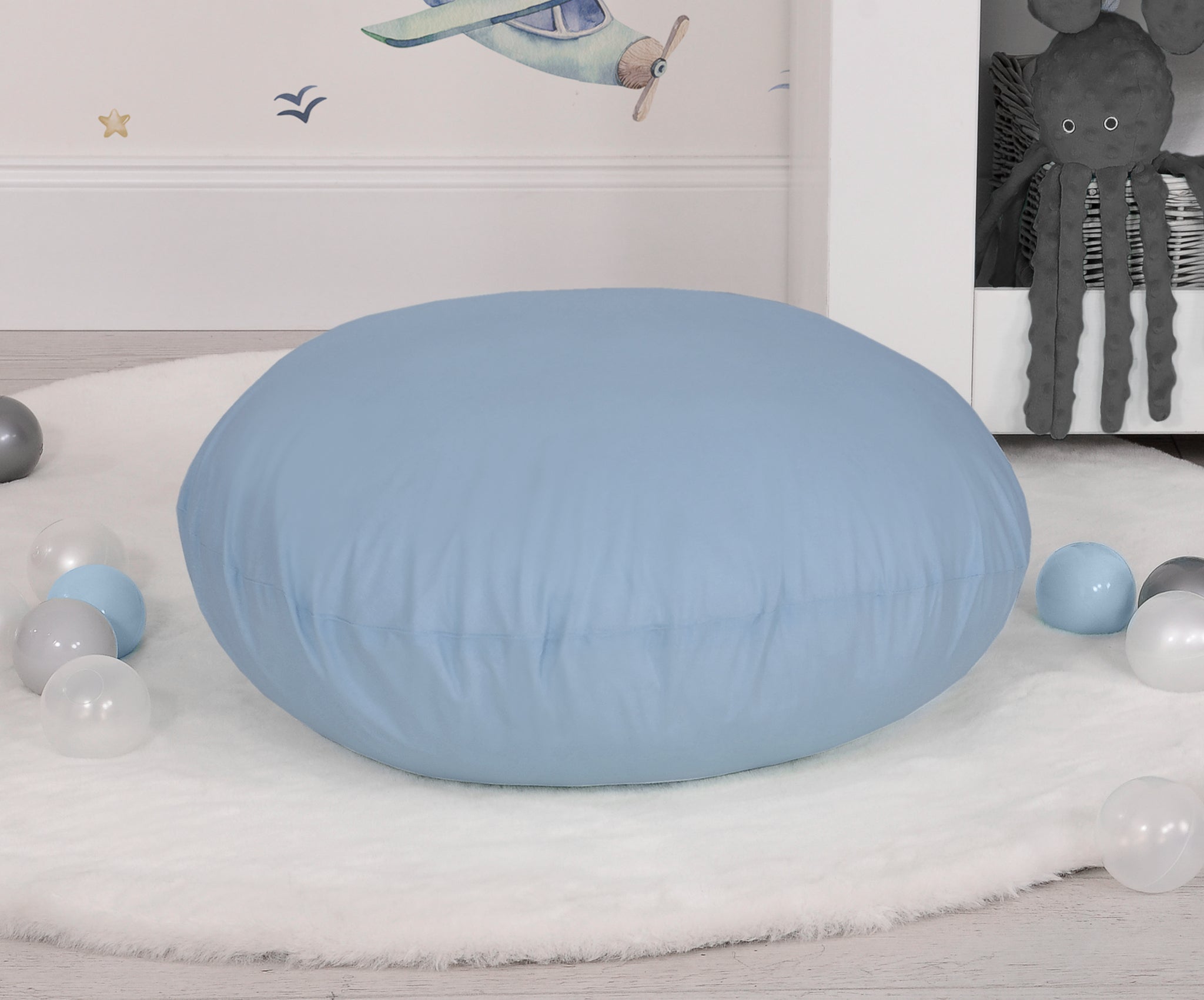 Hanging swing hammock cocoon - pastel blue
