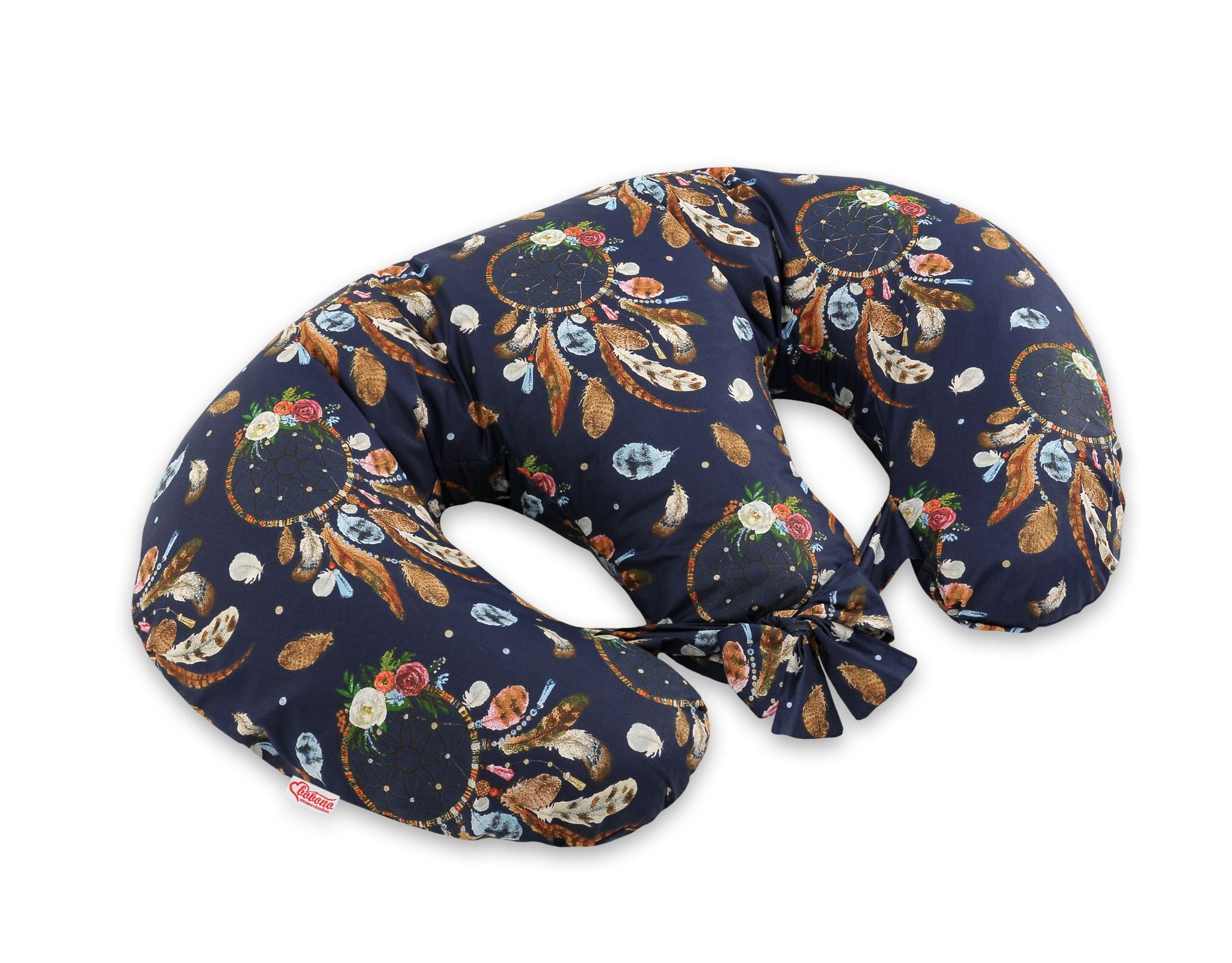Twin Nursing Pillow – Dream Catchers (Removable, Hands-Free Feeding)